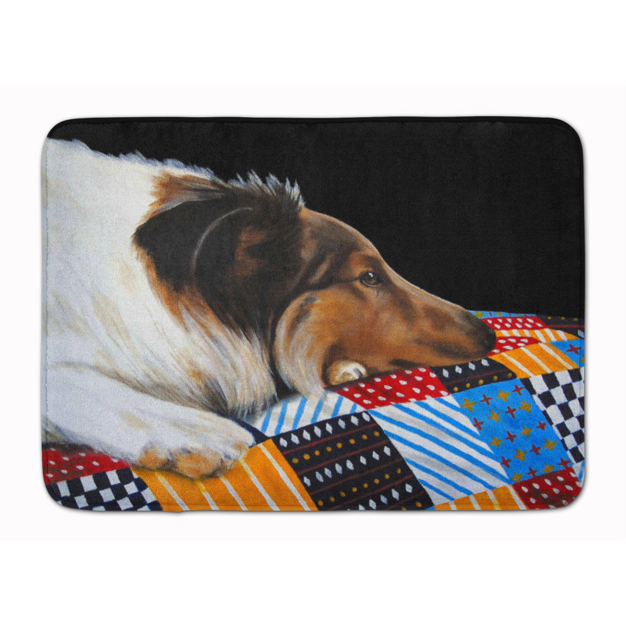 &quotCaroline's Treasures Day Dreamer Collie Floor Mat, 19"" x 27"", Multicolor"