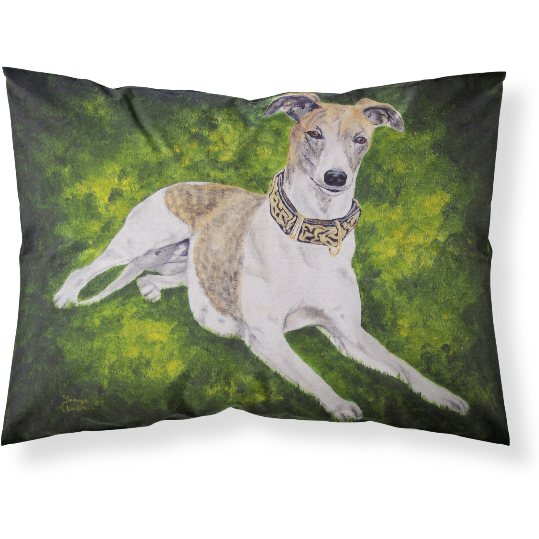 &quotCaroline's Treasures Isabella Greyhound Fabric Standard Pillowcase AMB1045PILLOWCASE, Multicolor"