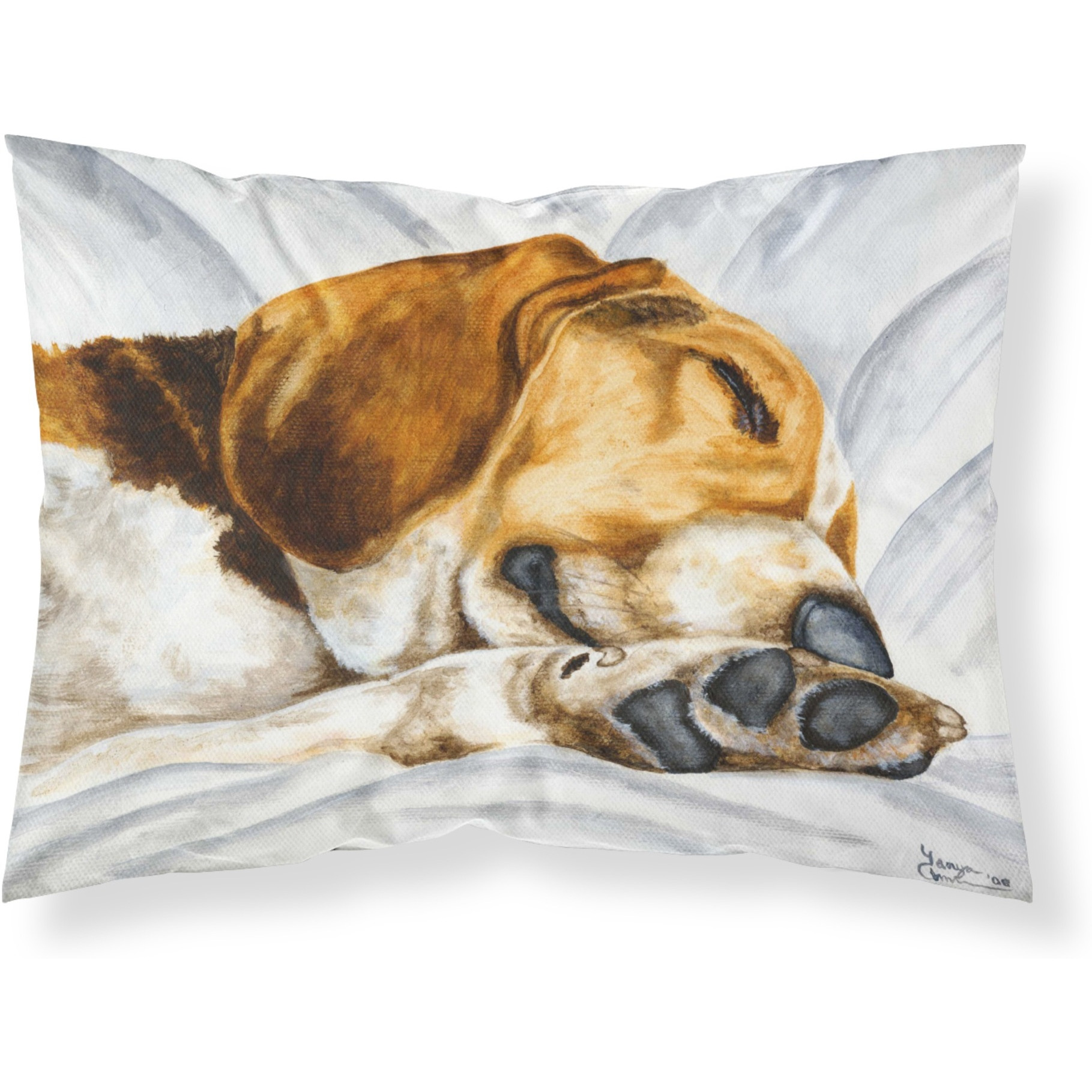 &quotCaroline's Treasures "&quotBeagle Bliss"" Printed, Polyester Envelope Closure pillowcase, Standard, Multicolor"
