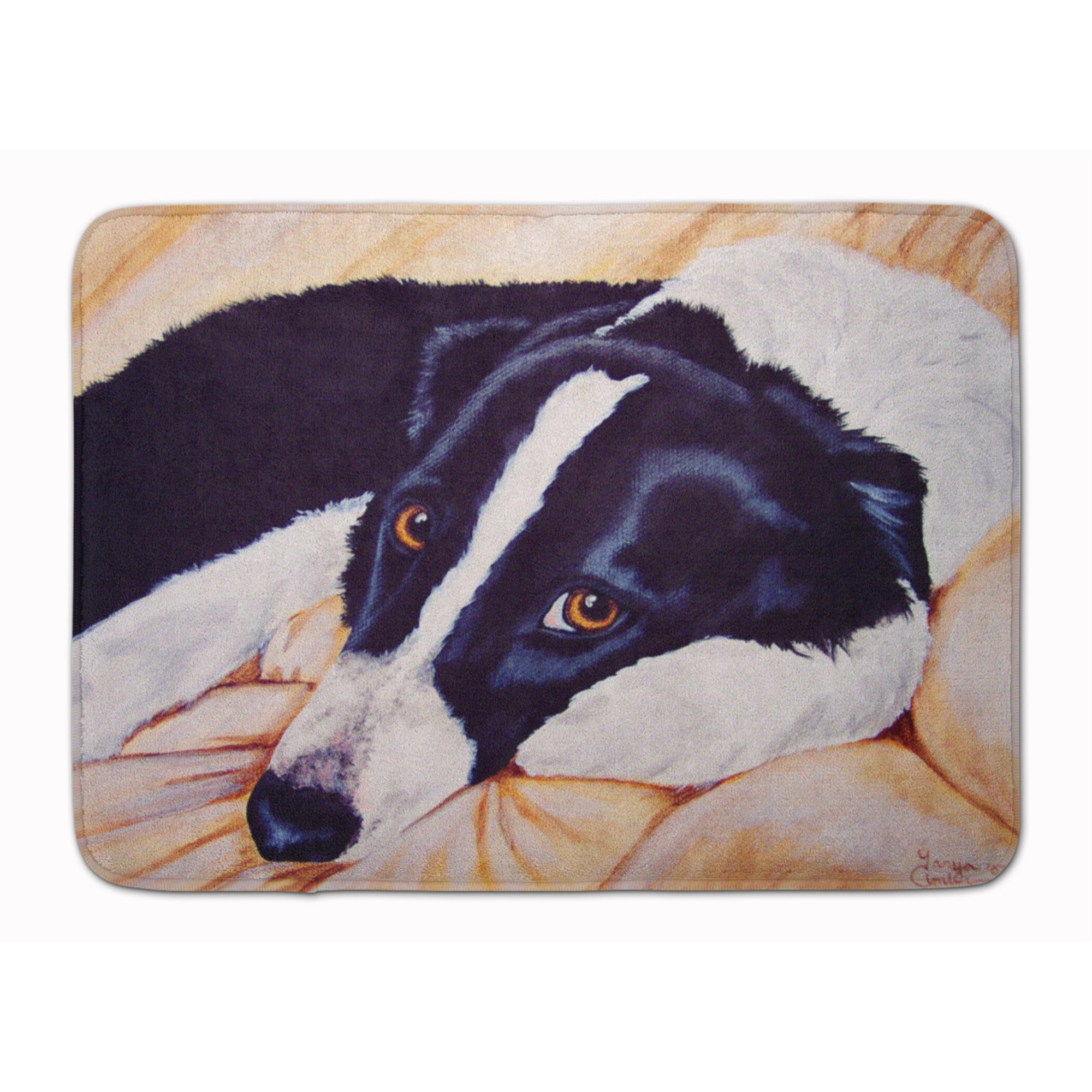 &quotCaroline's Treasures Naptime Border Collie Floor Mat, 19"" x 27"", Multicolor"