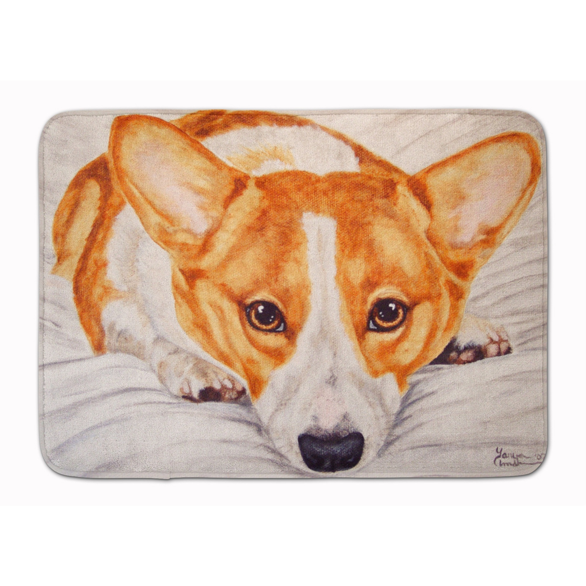 &quotCaroline's Treasures Fiona Corgi Floor Mat, 19"" x 27"", Multicolor"