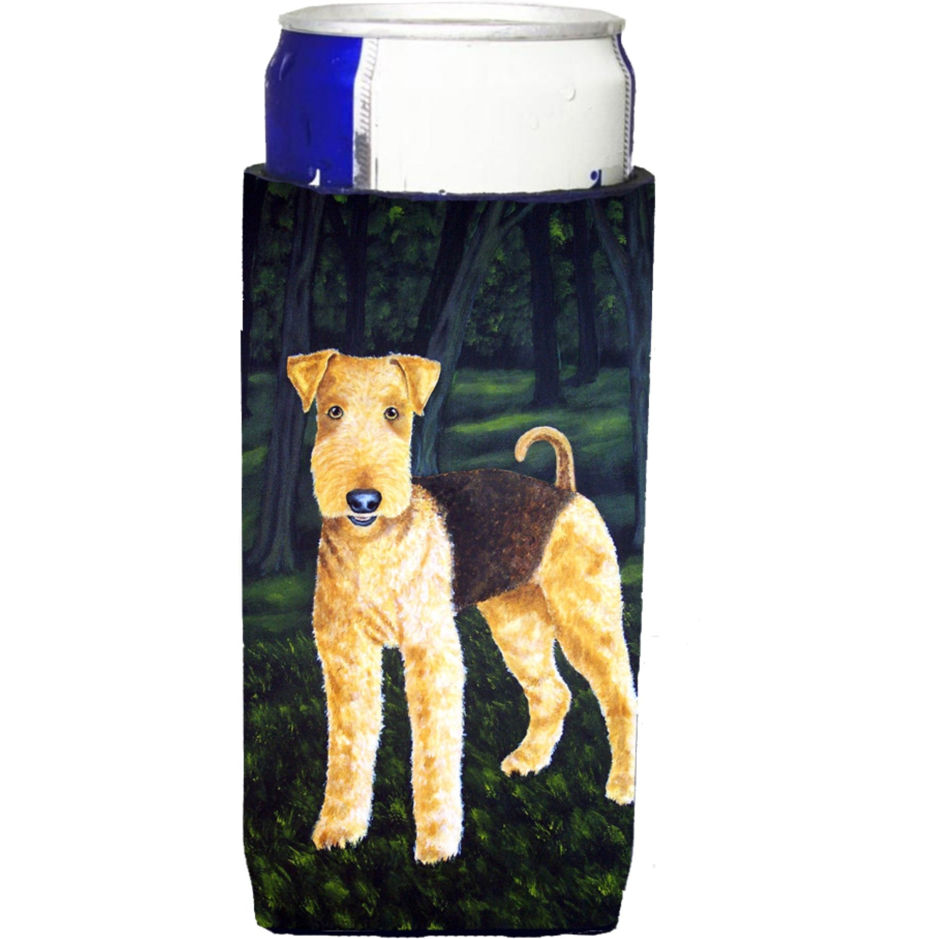 &quotCaroline's Treasures Delta Airedale Terrier Michelob Ultra Koozies for Slim Cans, Multicolor"