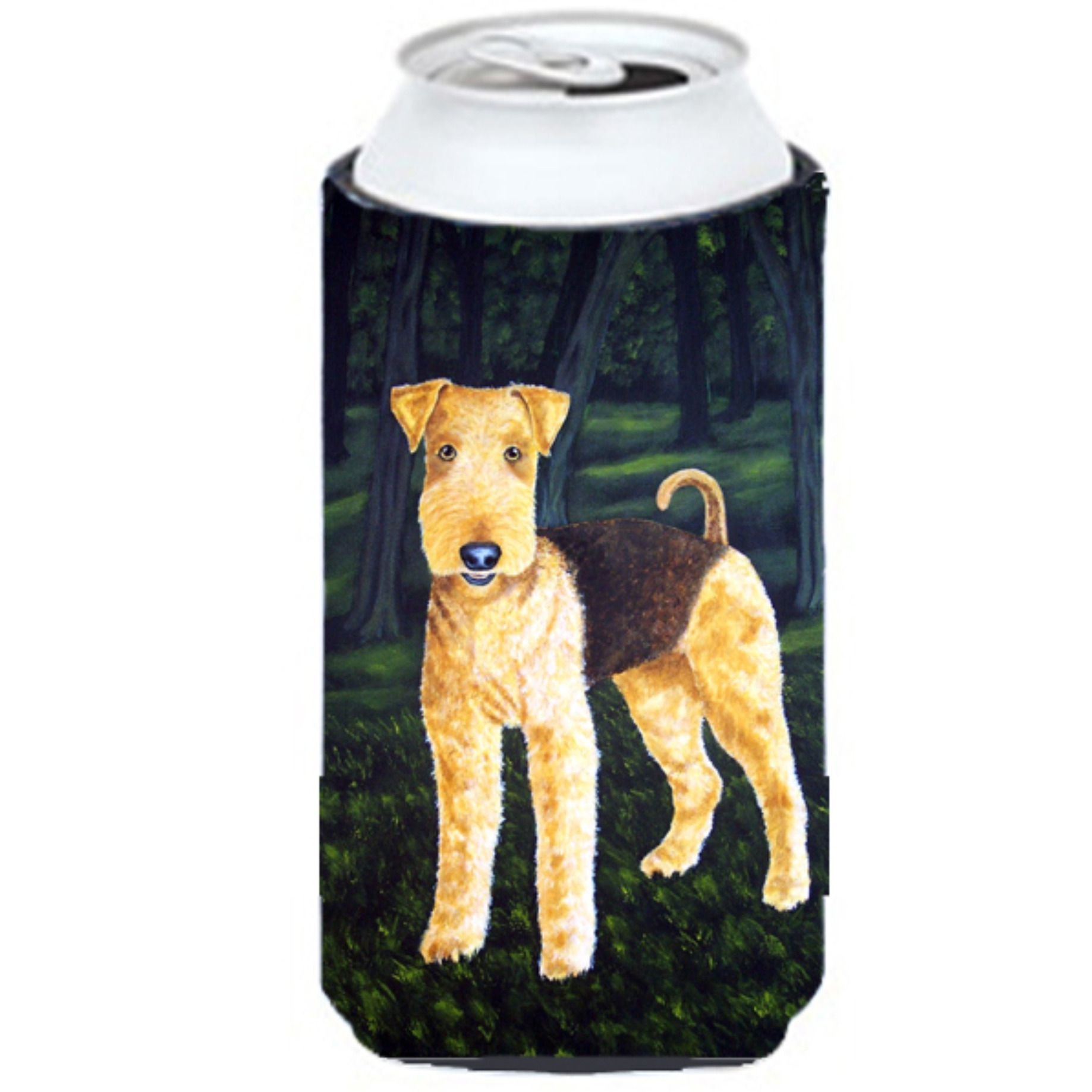 &quotCaroline's Treasures Delta Airedale Terrier Tall Boy Koozie Hugger, Multicolor"