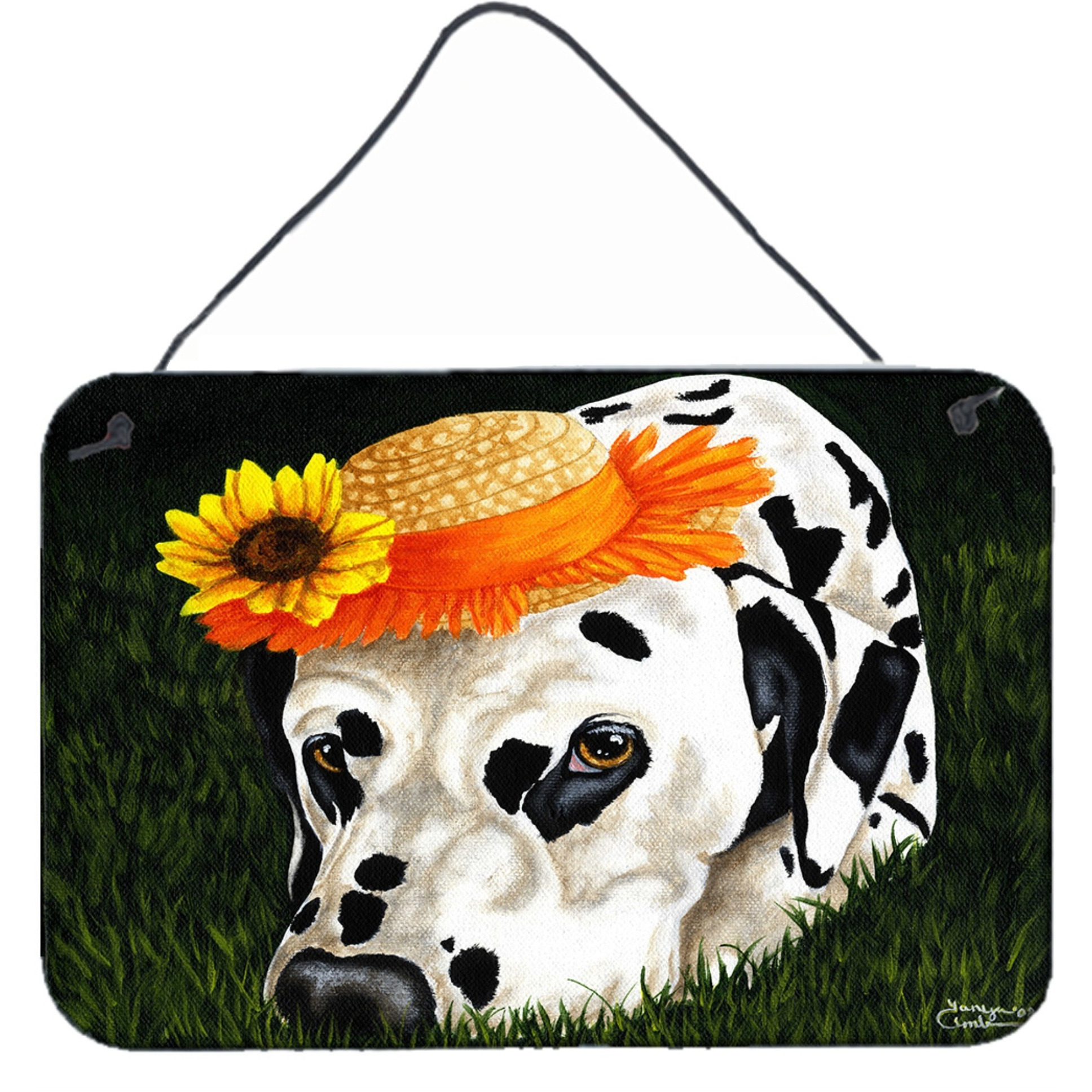 &quotCaroline's Treasures My Sun Spot Dalmatian Wall or Door Hanging Prints AMB1340DS812, 8"" H x 12"" W, Multicolor"