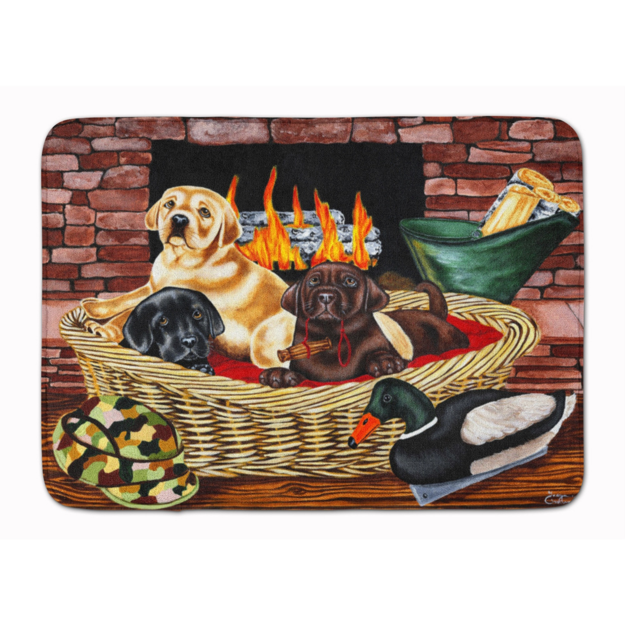 &quotCaroline's Treasures Next Generation Labrador Floor Mat, 19"" x 27"", Multicolor"