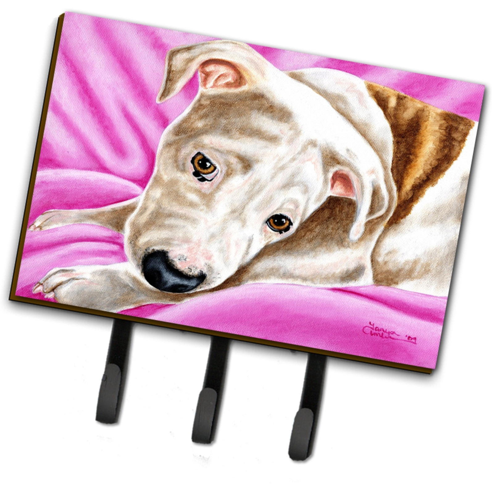 &quotCaroline's Treasures AMB1413TH68 Dream Girl Pit Bull Leash or Key Holder, Large, Multicolor"