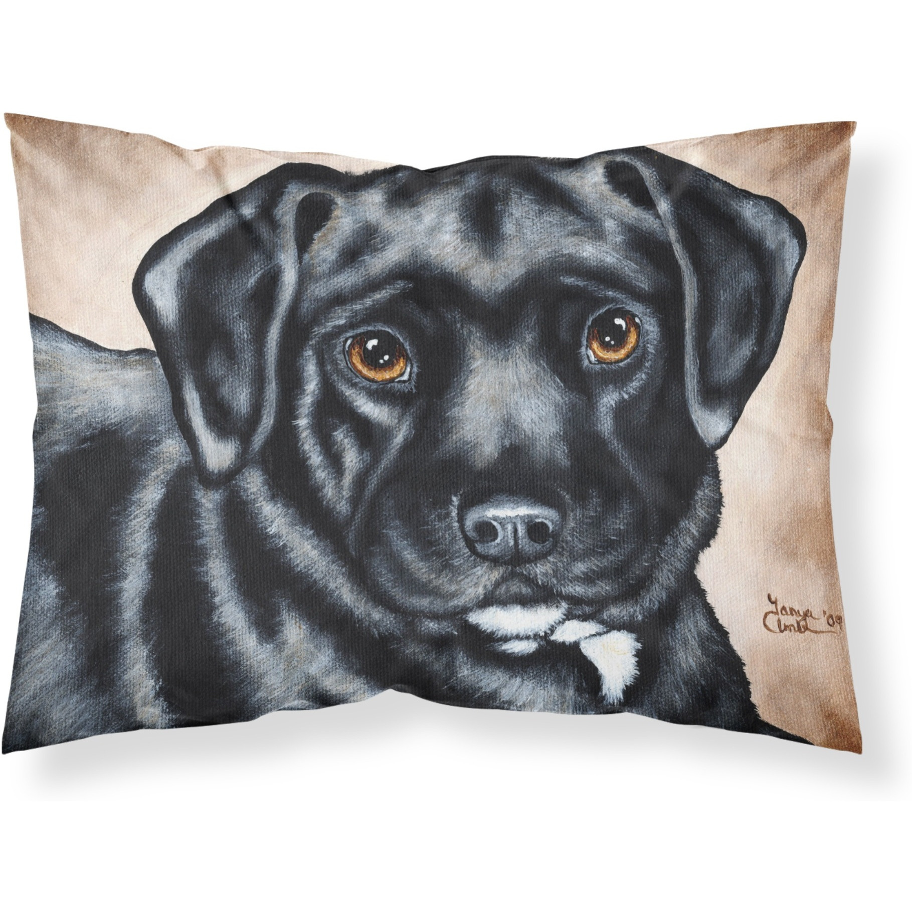 &quotCaroline's Treasures Black Bart the Labrador Fabric Standard Pillowcase AMB1415PILLOWCASE, Multicolor"