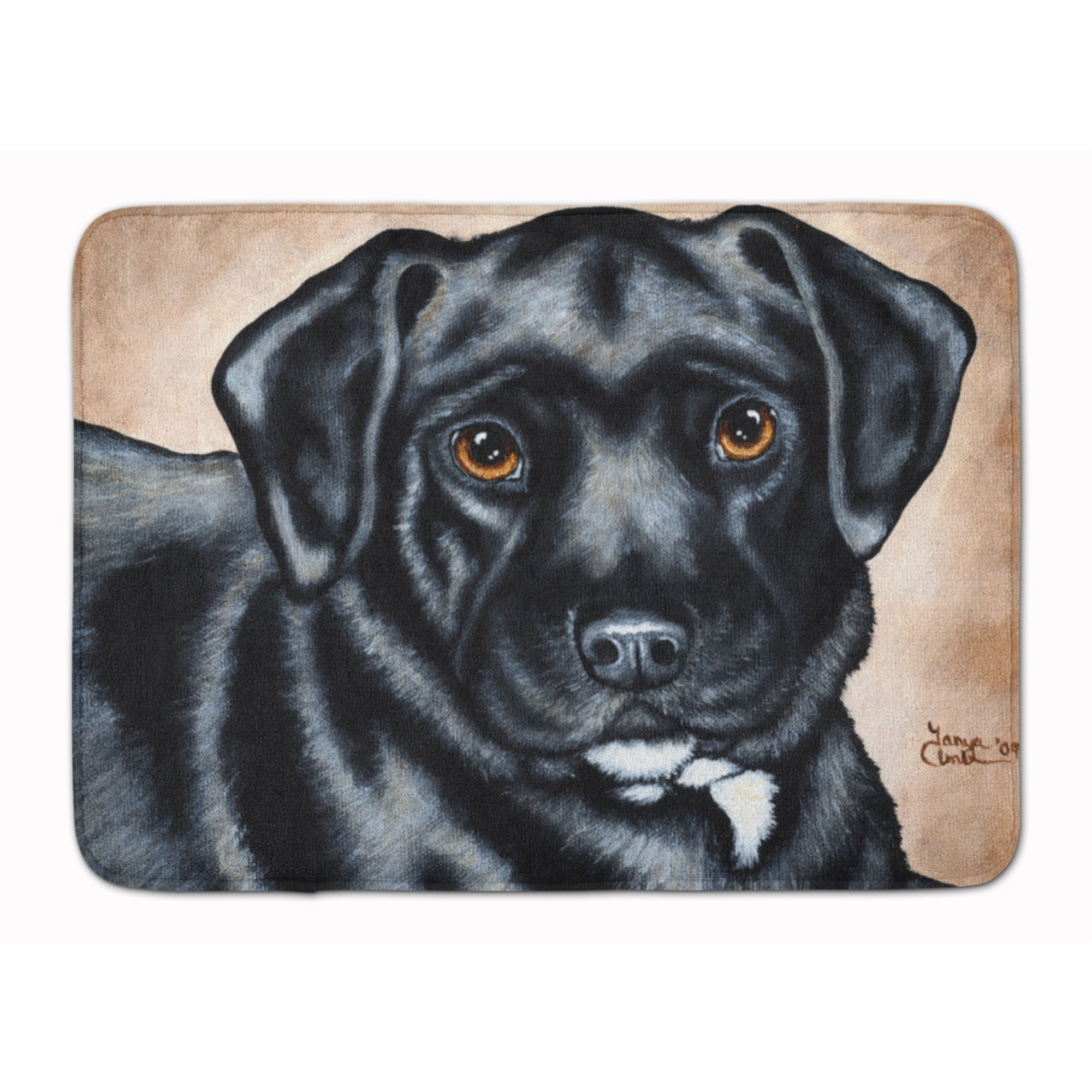 &quotCaroline's Treasures Black Bart the Labrador Floor Mat, 19"" x 27"", Multicolor"