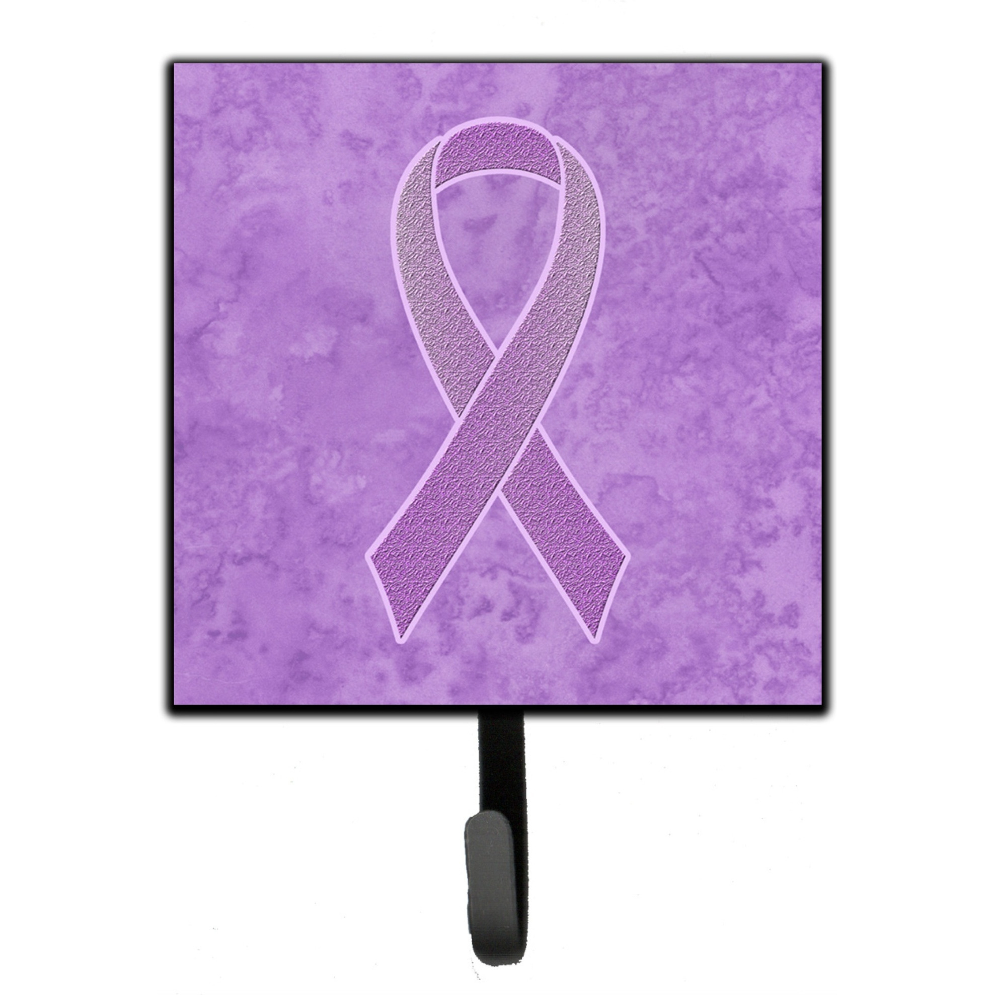 &quotCaroline's Treasures AN1200SH4 Lavender Ribbon For All Cancer Awareness Leash or Key Holder, Small, Multicolor"