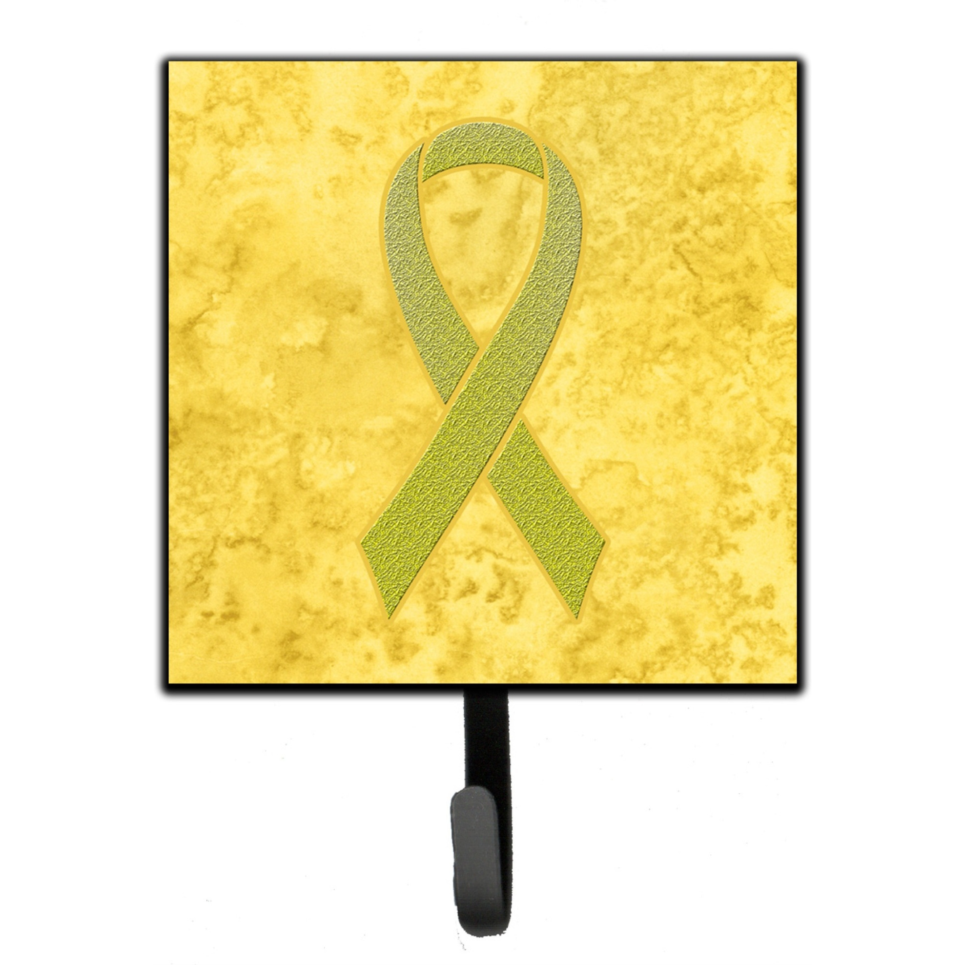 &quotCaroline's Treasures AN1203SH4 Yellow Ribbon For Sarcoma, Bone or Bladder Cancer Awareness Leash or Key Holder, Small, Multicolor"