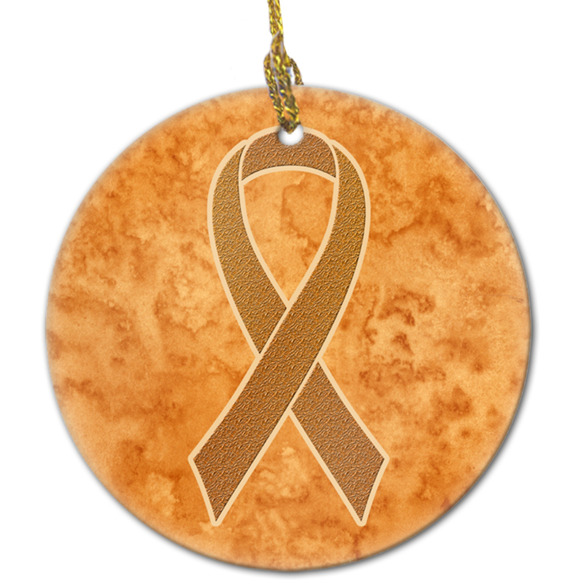 Orange Ribbon for LeUKemia Awareness Ceramic Ornament AN1204CO1
