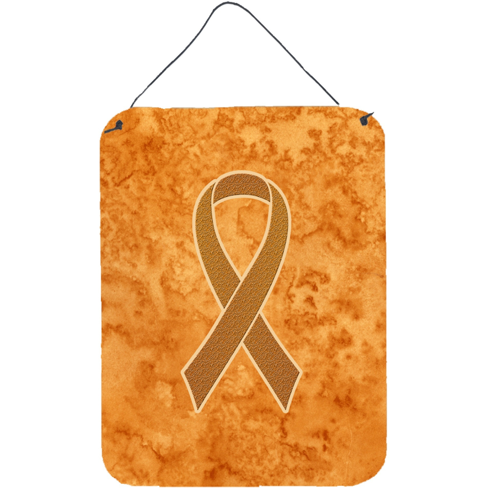&quotCaroline's Treasures Orange Ribbon for Leukemia Awareness Wall or Door Hanging Prints, 16"" x 12"""