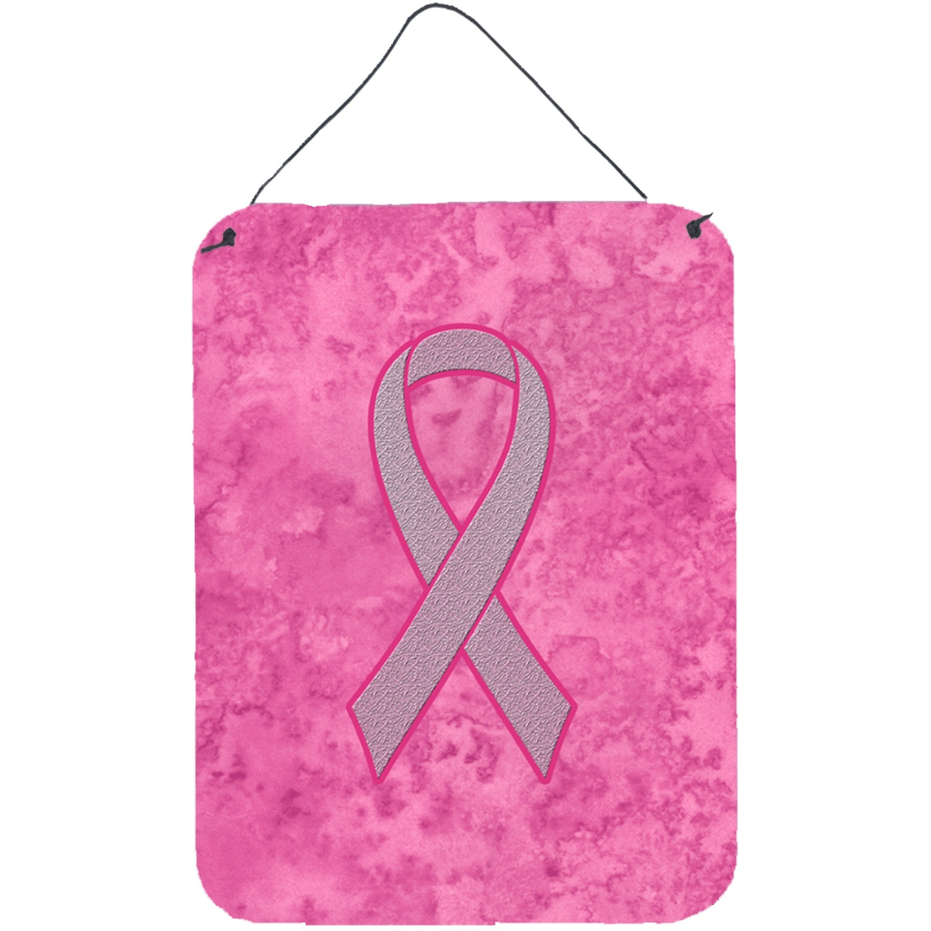 &quotCaroline's Treasures Pink Ribbon for Breast Cancer Awareness Wall or Door Hanging Prints, 16"" x 12"""