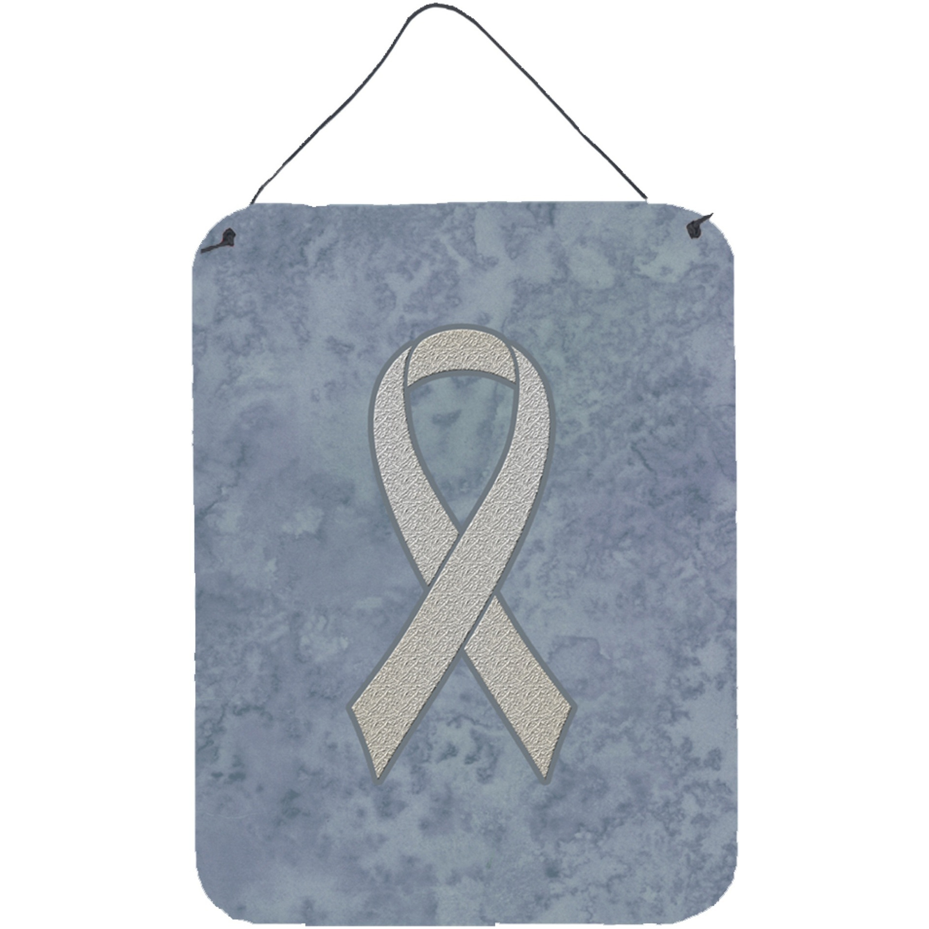 &quotCaroline's Treasures Clear Ribbon for Lung Cancer Awareness Wall or Door Hanging Prints, 16"" x 12"""