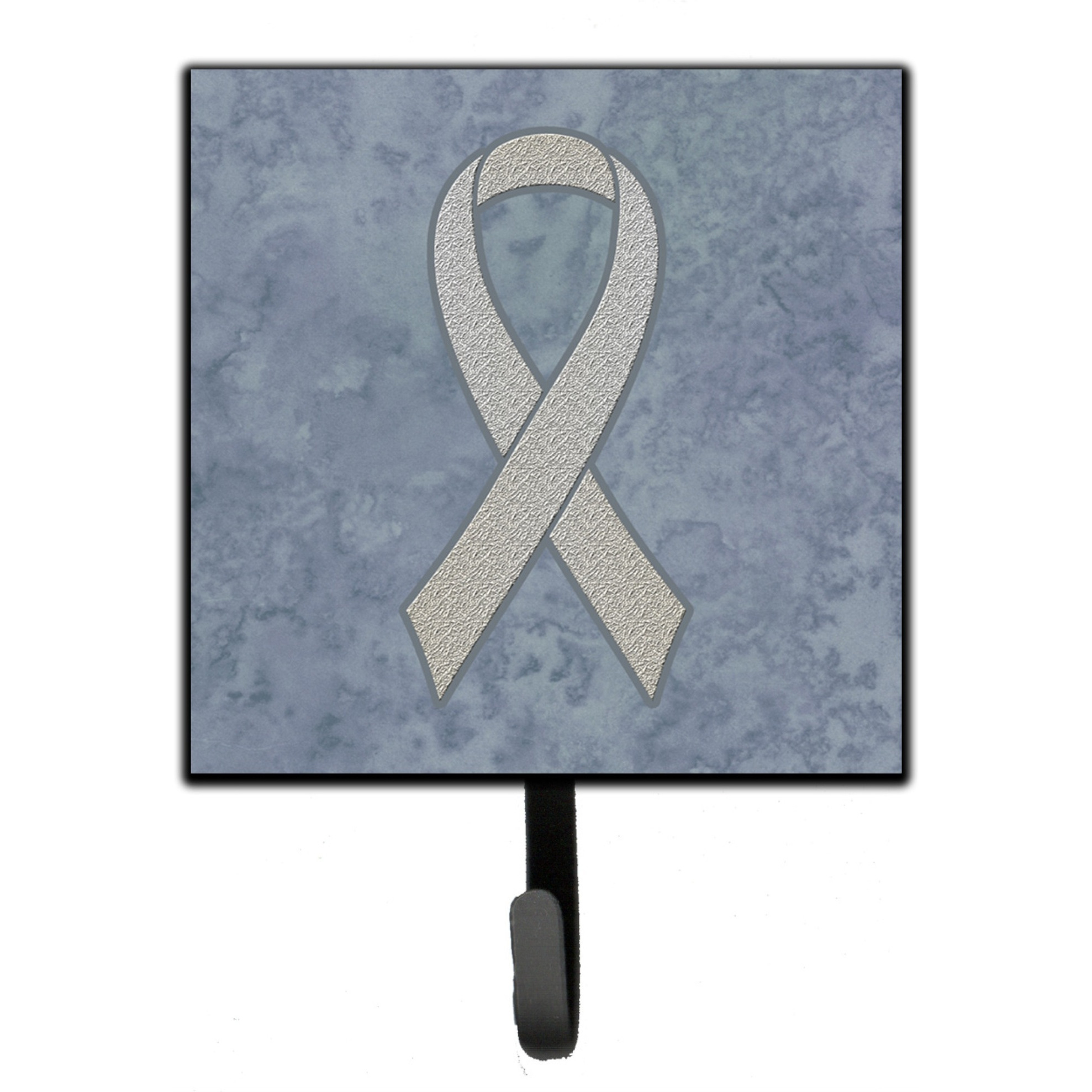 &quotCaroline's Treasures AN1210SH4 Clear Ribbon For Lung Cancer Awareness Leash or Key Holder, Small, Multicolor"