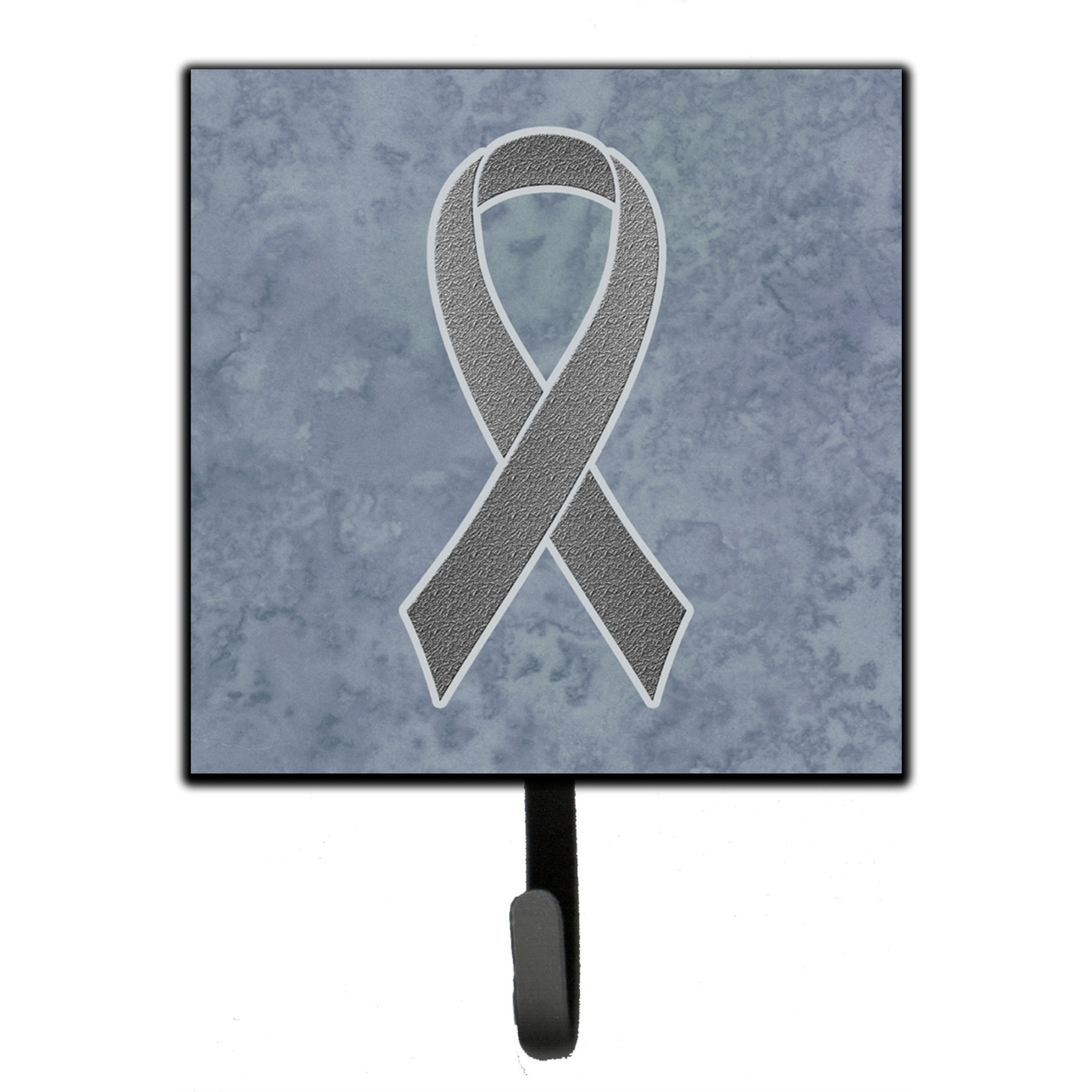 &quotCaroline's Treasures AN1211SH4 Grey Ribbon For Brain Cancer Awareness Leash or Key Holder, Small, Multicolor"