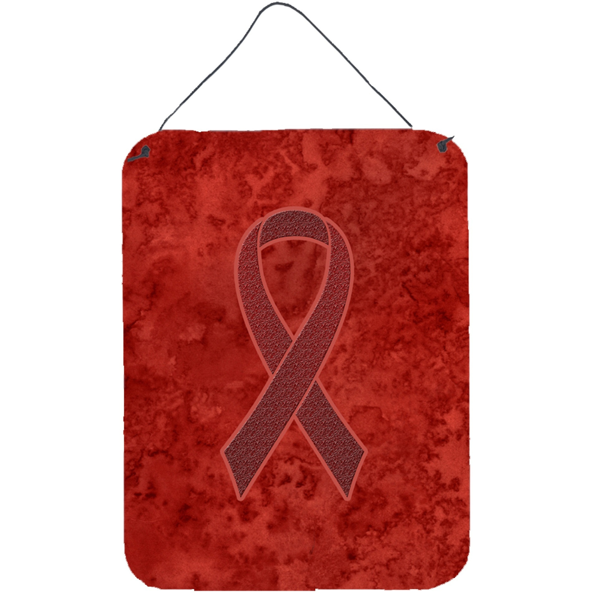 &quotCaroline's Treasures Burgundy Ribbon for Multiple Myeloma Cancer Awareness Wall or Door Hanging Prints, 16"" x 12"""