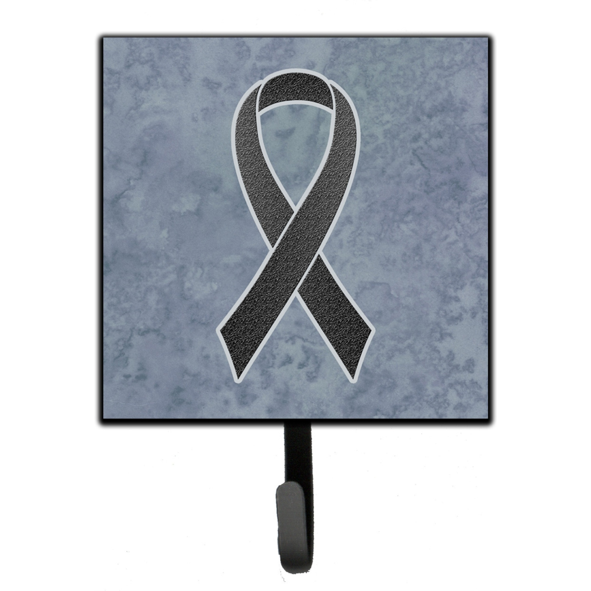 &quotCaroline's Treasures AN1216SH4 Black Ribbon For Melanoma Cancer Awareness Leash or Key Holder, Small, Multicolor"