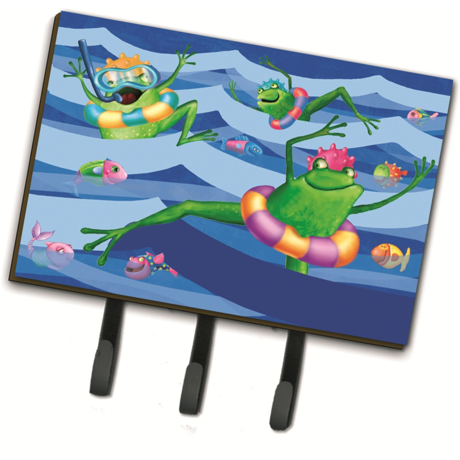 &quotCaroline's Treasures Frogs Swimming Leash or Key Holder APH0089TH68, Triple, Multicolor"