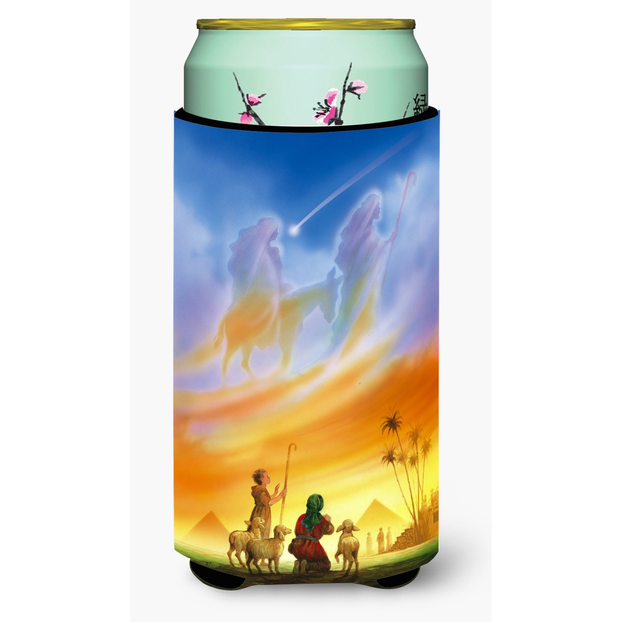 &quotCaroline's Treasures Shepherds Being Guided Christmas Tall Boy Koozie Hugger, Multicolor"