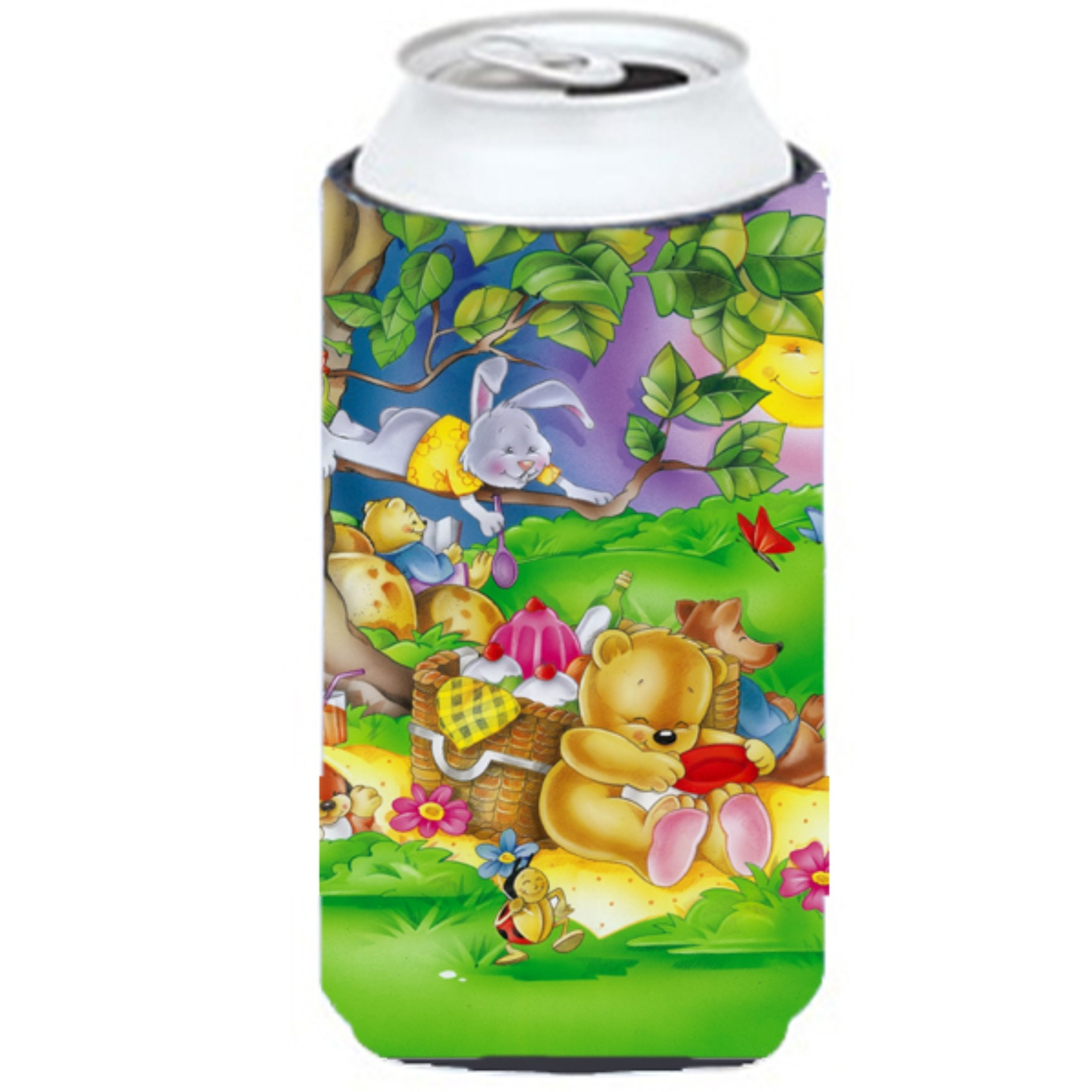 &quotCaroline's Treasures APH0976TBC Picnic Time Animals Tall Boy Koozie Hugger, Multicolor"