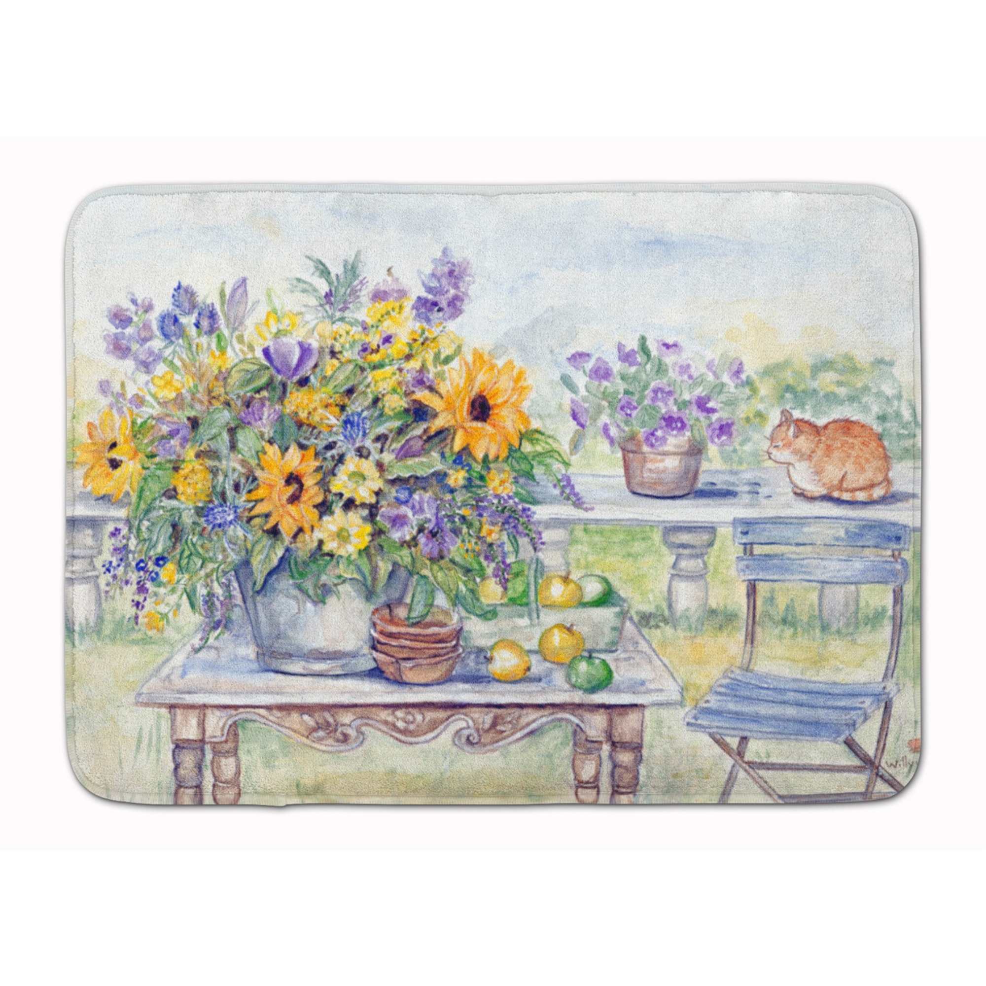 &quotCaroline's Treasures Patio Bouquet of Flowers Floor Mat, 19"" x 27"", Multicolor"