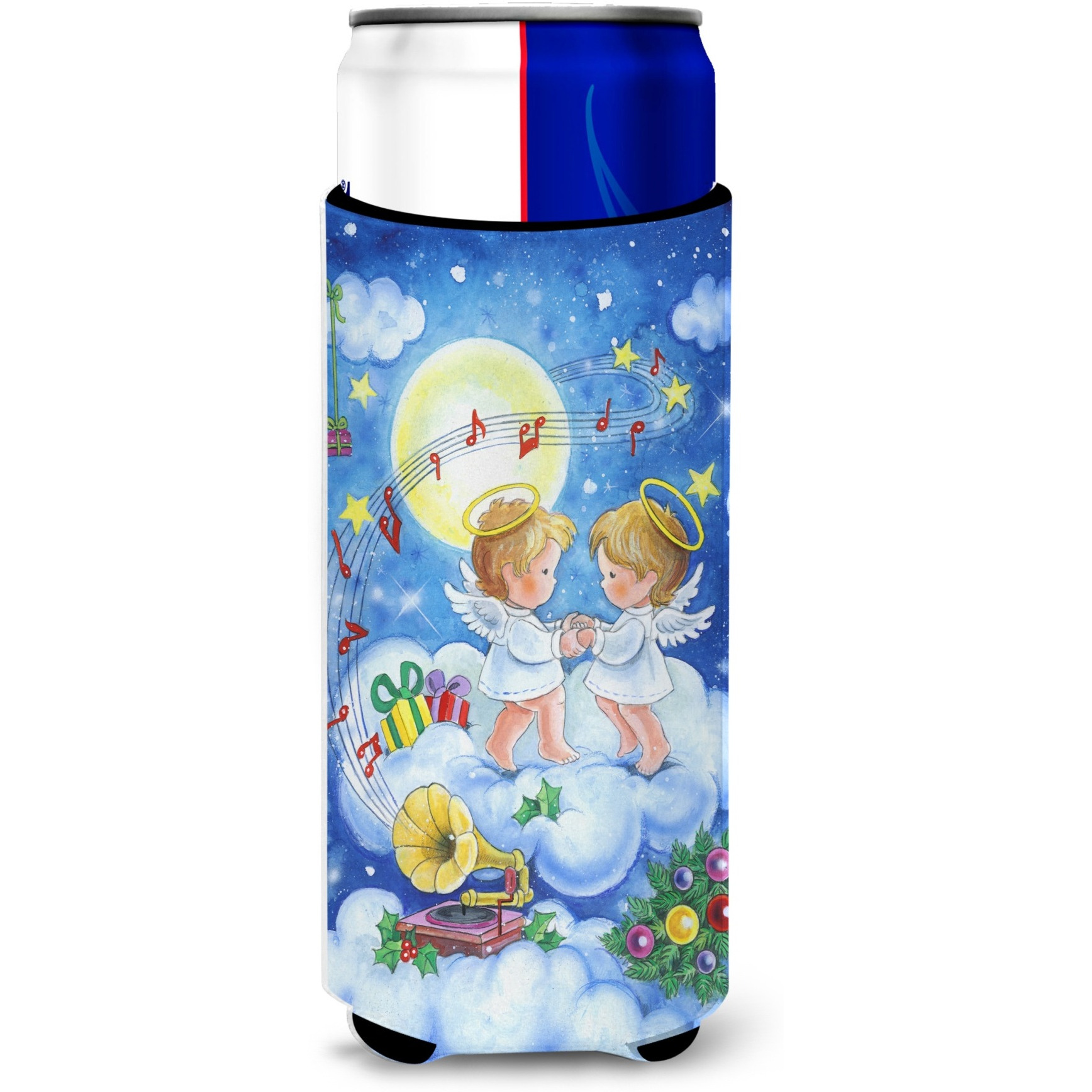 &quotCaroline's Treasures Angels Making Music Together Michelob Ultra Koozies for slim cans, Multicolor"