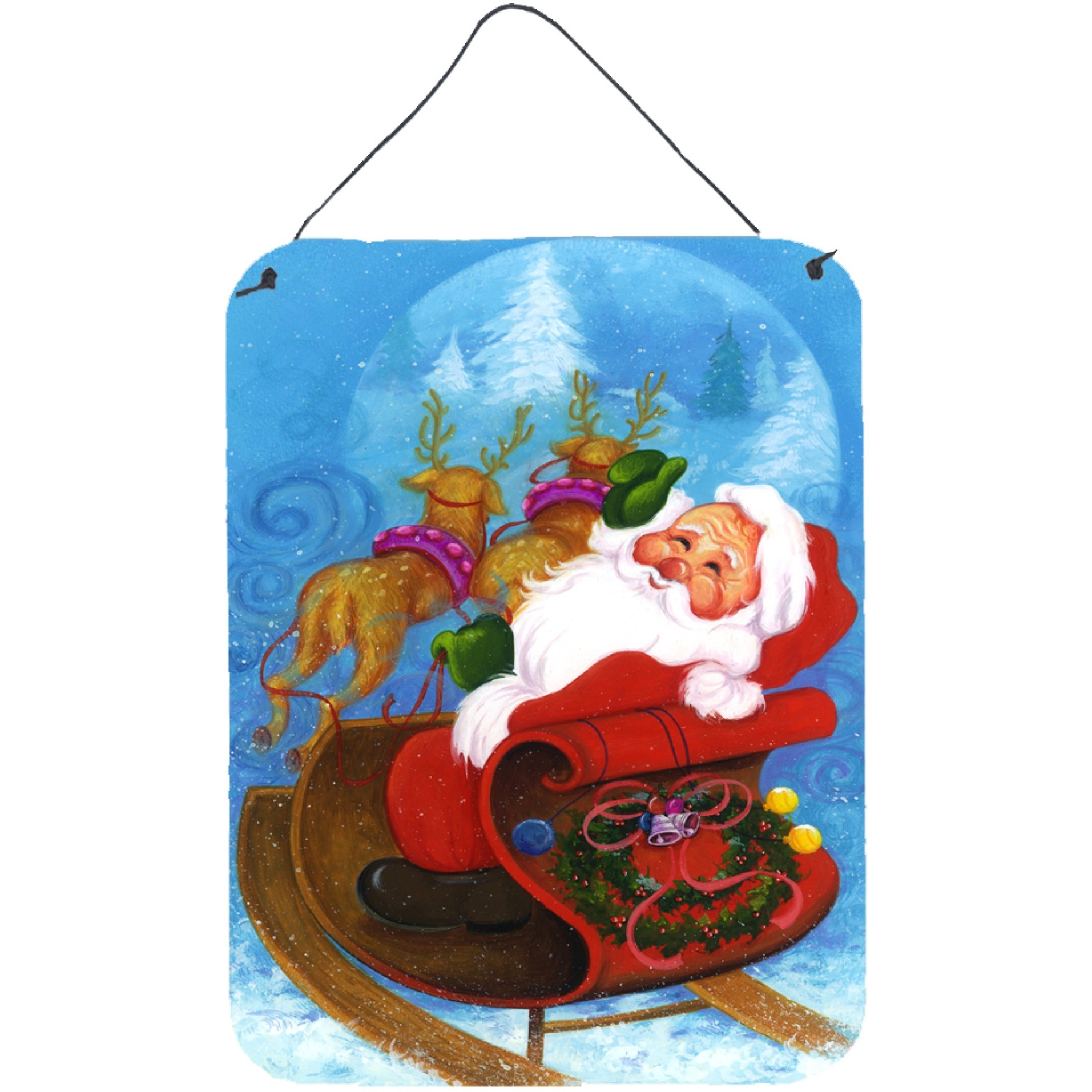 &quotCaroline's Treasures Christmas Santa Claus Good Night Wall or Door Hanging Prints APH5775DS1216, 16HX12W, Multicolor"