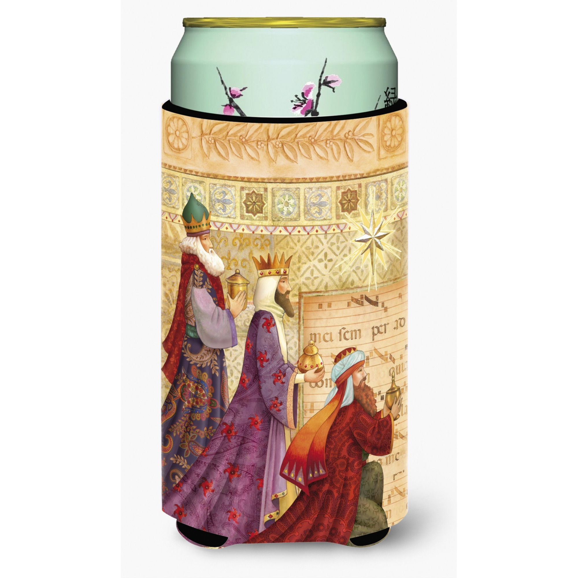 &quotCaroline's Treasures Christmas Three Wise Men Tall Boy Koozie Hugger, Multicolor"