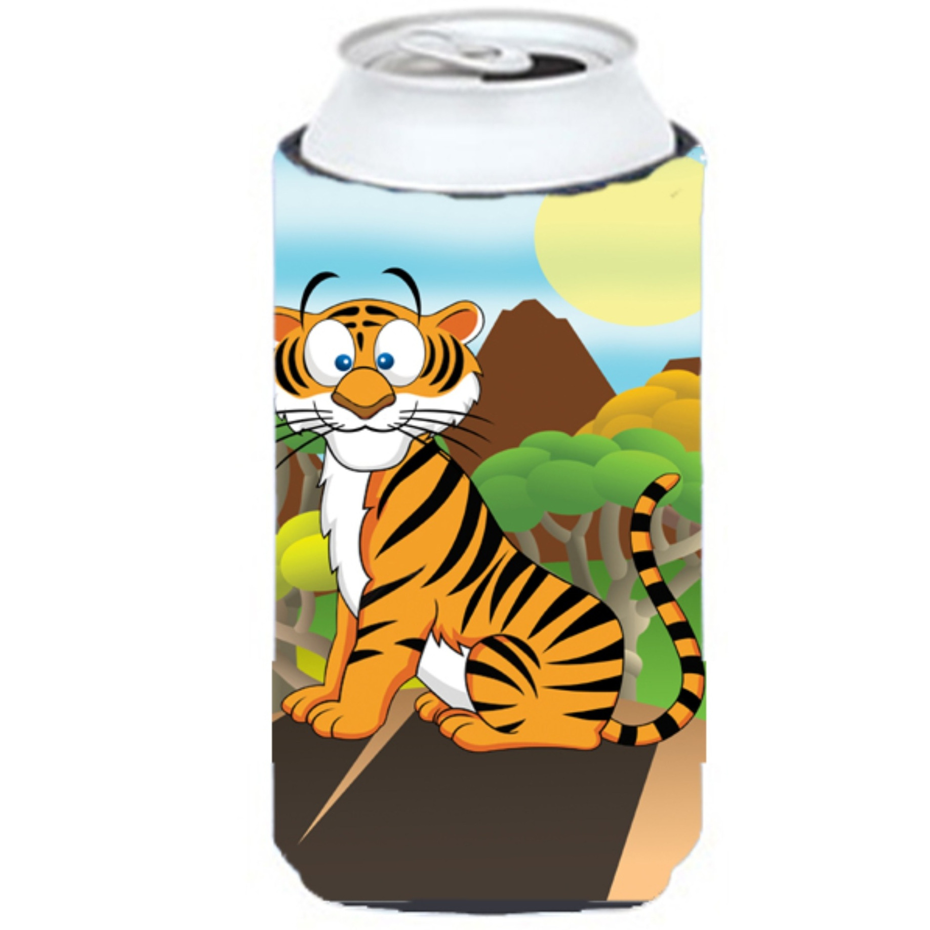 &quotCaroline's Treasures APH7633TBC Tiger Tall Boy Koozie Hugger, Multicolor"