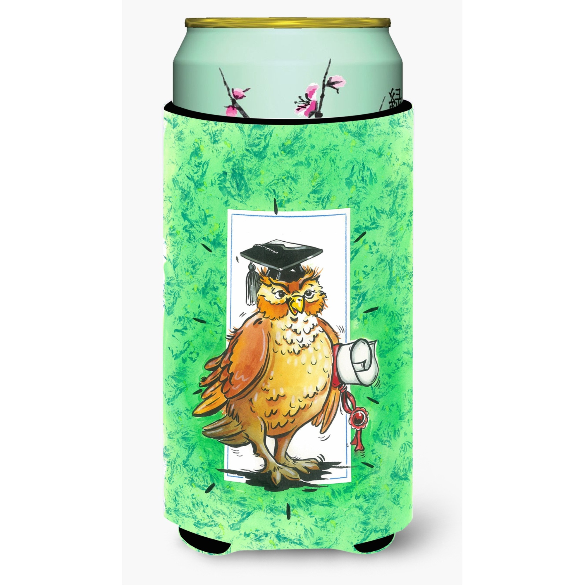 &quotCaroline's Treasures Graduation The Wise Owl Tall Boy Koozie Hugger, Multicolor"