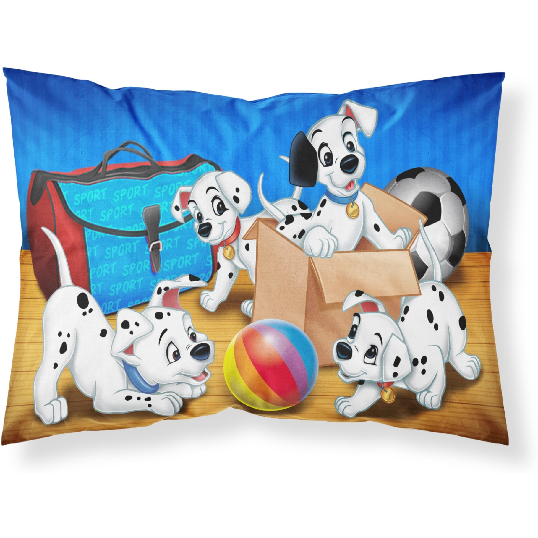 &quotCaroline's Treasures Dalmatians playing ball Fabric Standard Pillowcase APH9058PILLOWCASE, Multicolor"