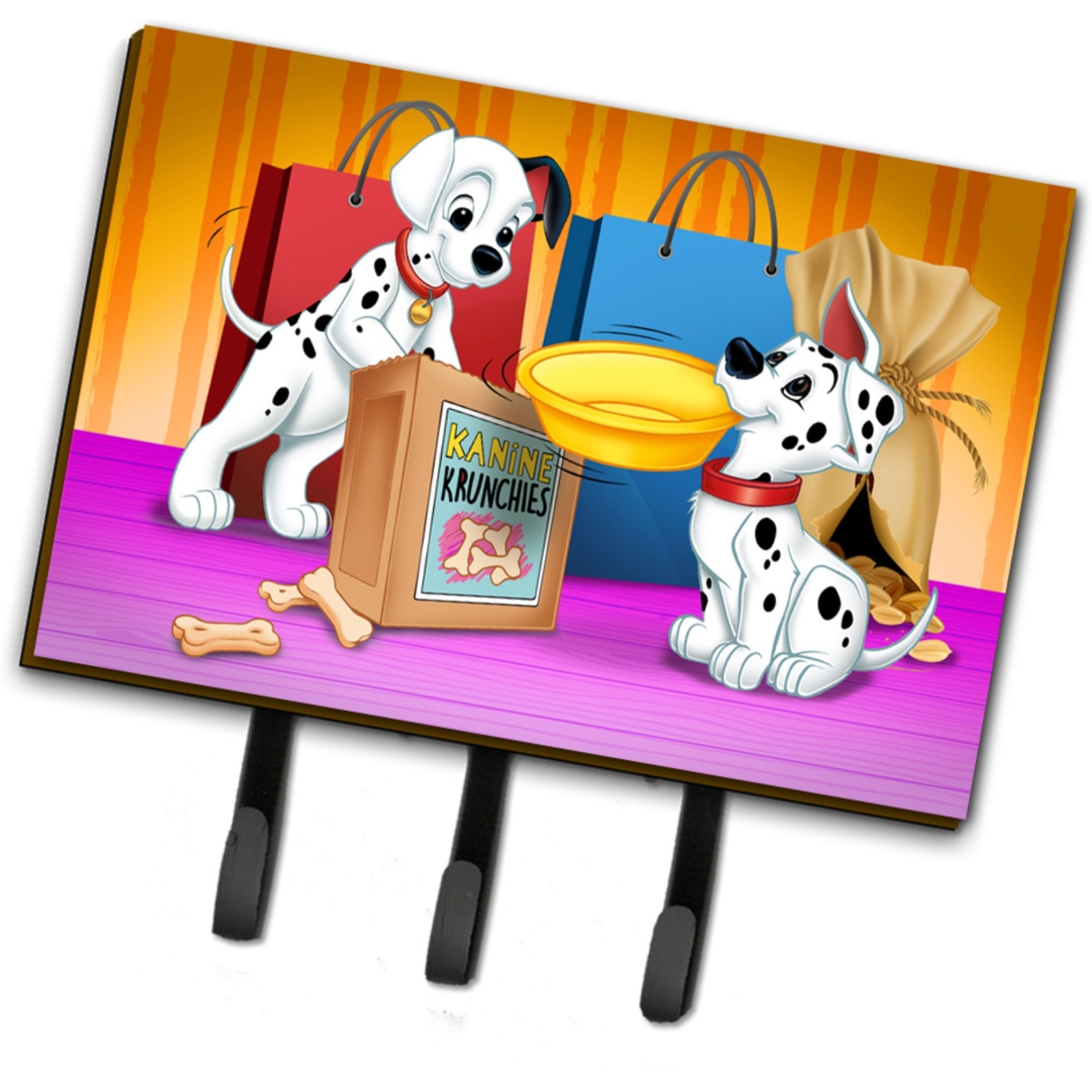 &quotCaroline's Treasures Dalmatians Snack Time Leash or Key Holder APH9063TH68, Triple, Multicolor"