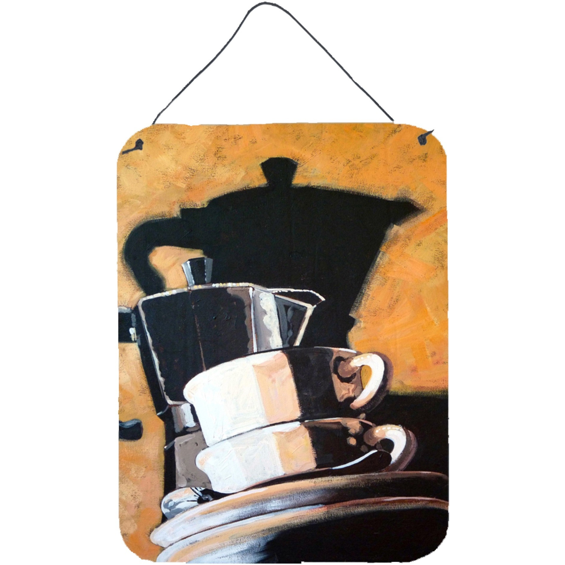 &quotCaroline's Treasures Coffee II by Roy Avis Wall or Door Hanging Prints ARA0087DS1216, 16"&quotH x 12"&quotW, Multicolor"