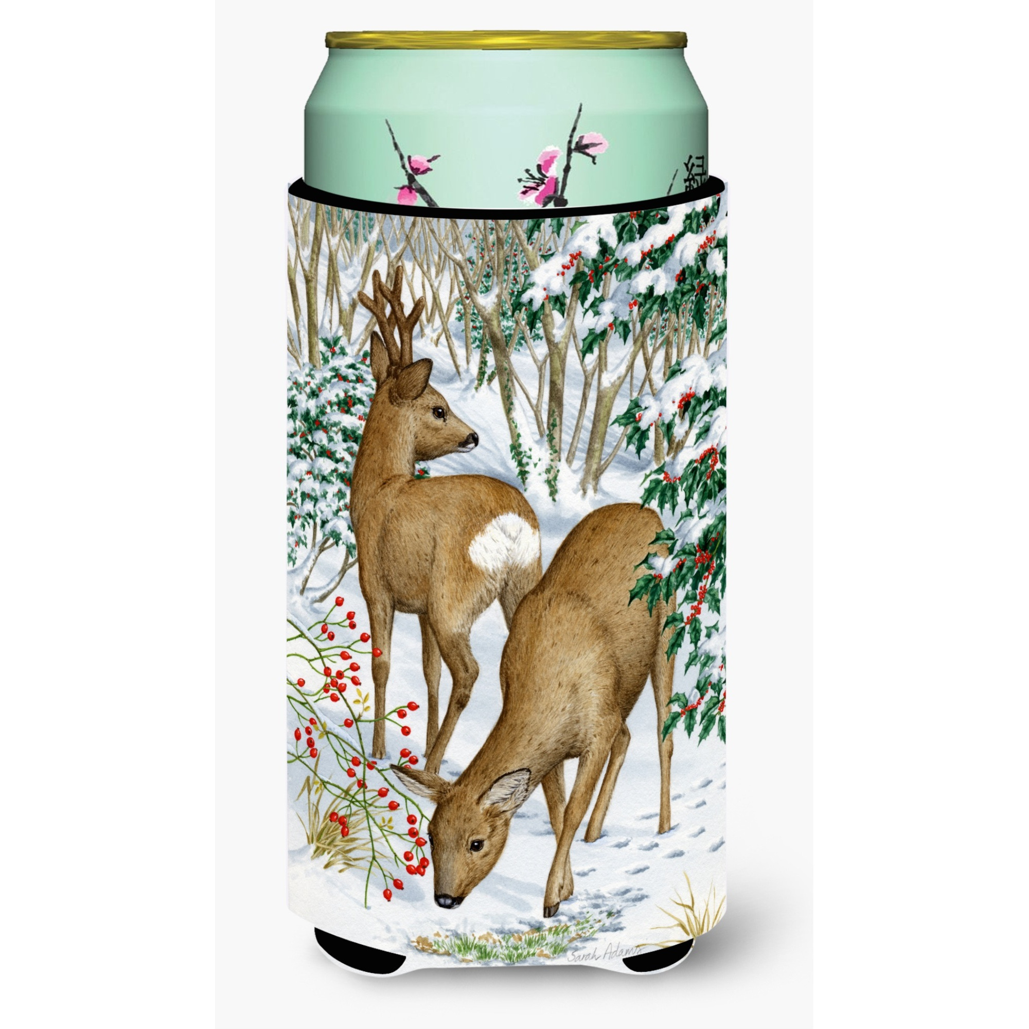 &quotCaroline's Treasures European Western Roe Deer Tall Boy Koozie Hugger, Multicolor"