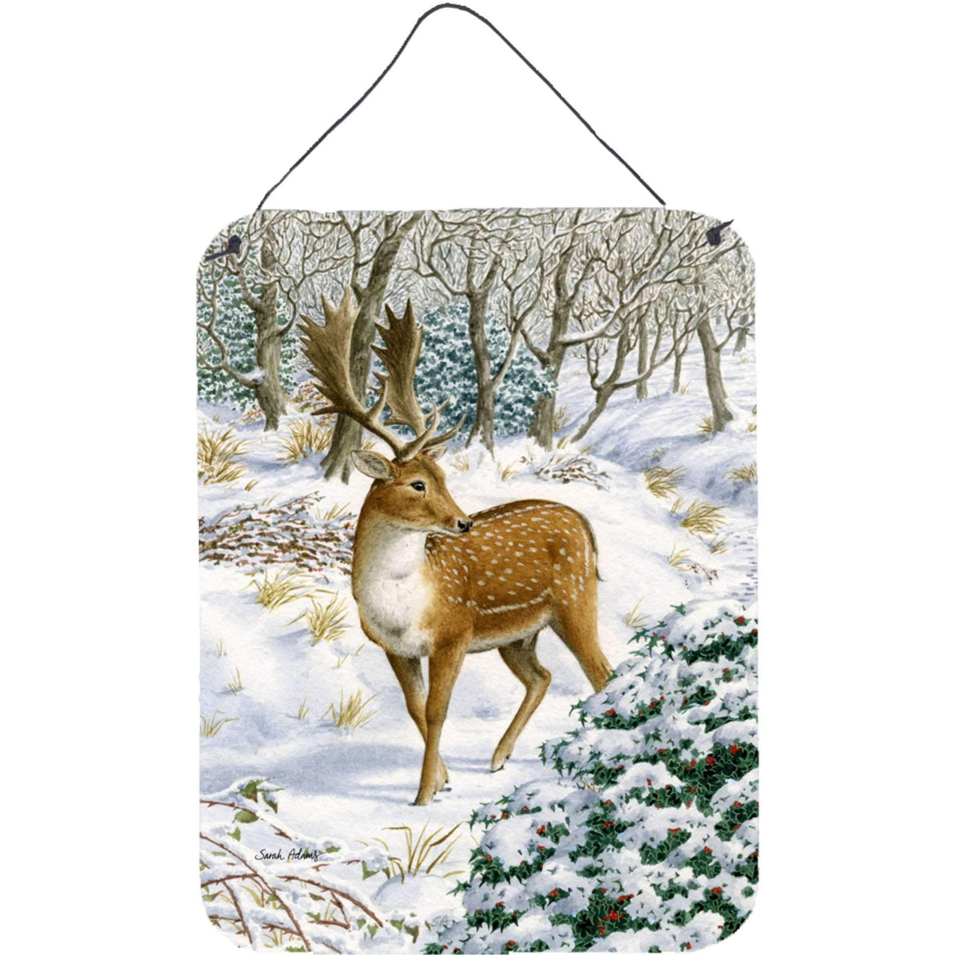 &quotCaroline's Treasures Fallow Buck Deer Wall or Door Hanging Prints ASA2006DS1216, 16HX12W, Multicolor"