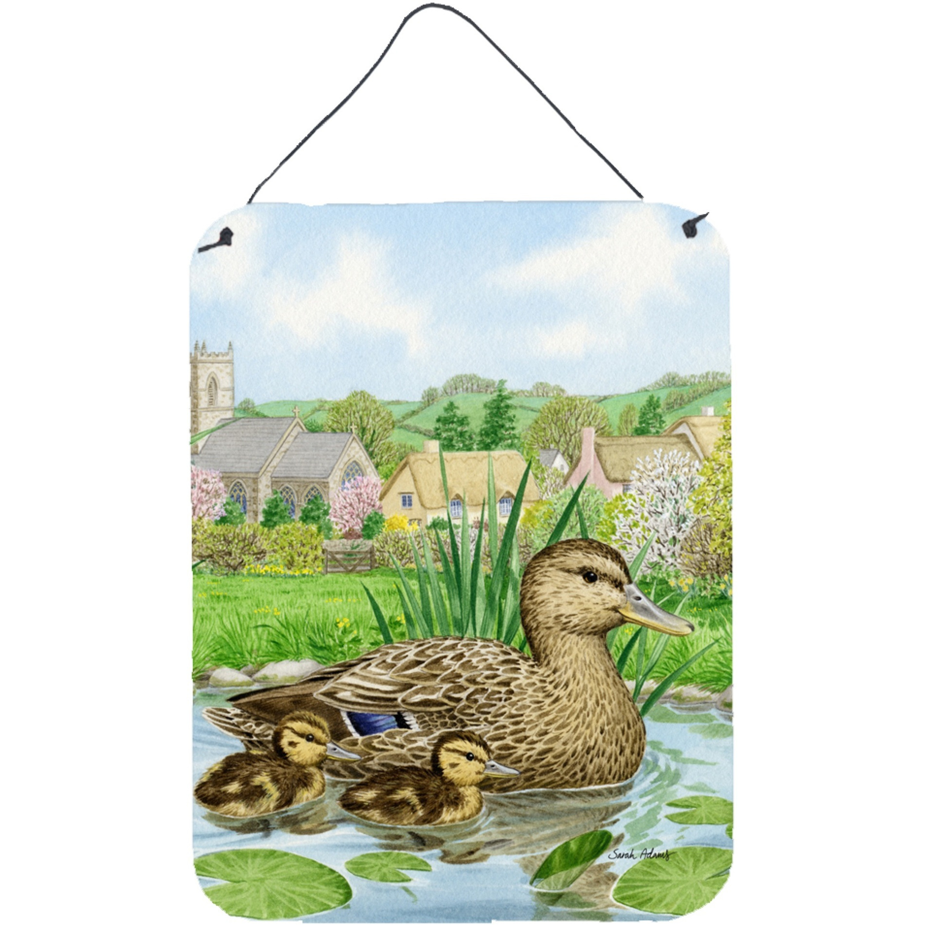 &quotCaroline's Treasures Mallard Duck Wall or Door Hanging Prints ASA2019DS1216, 16HX12W, Multicolor"