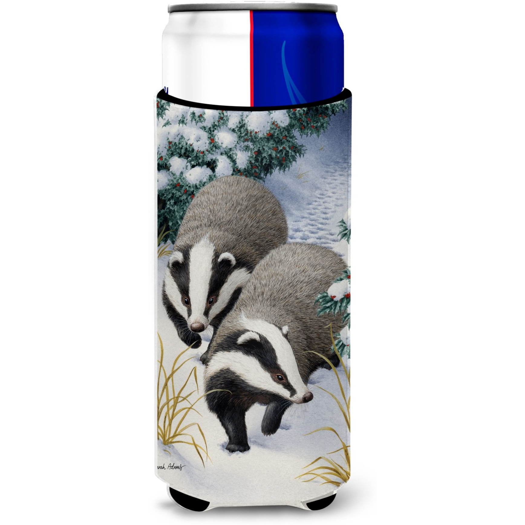 &quotCaroline's Treasures Badgers On The Move Michelob Ultra Koozies for Slim Cans, Multicolor"