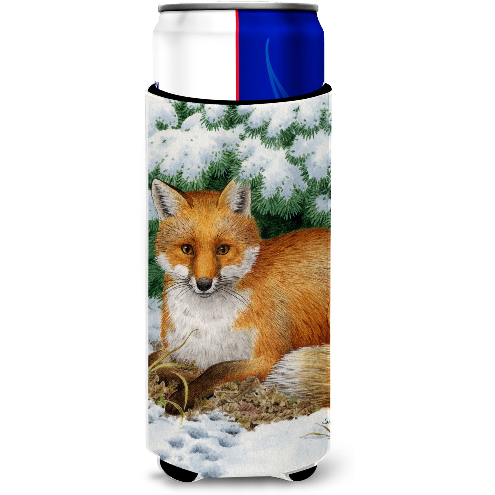 &quotCaroline's Treasures Fox Michelob Ultra Koozies for Slim Cans, Multicolor"