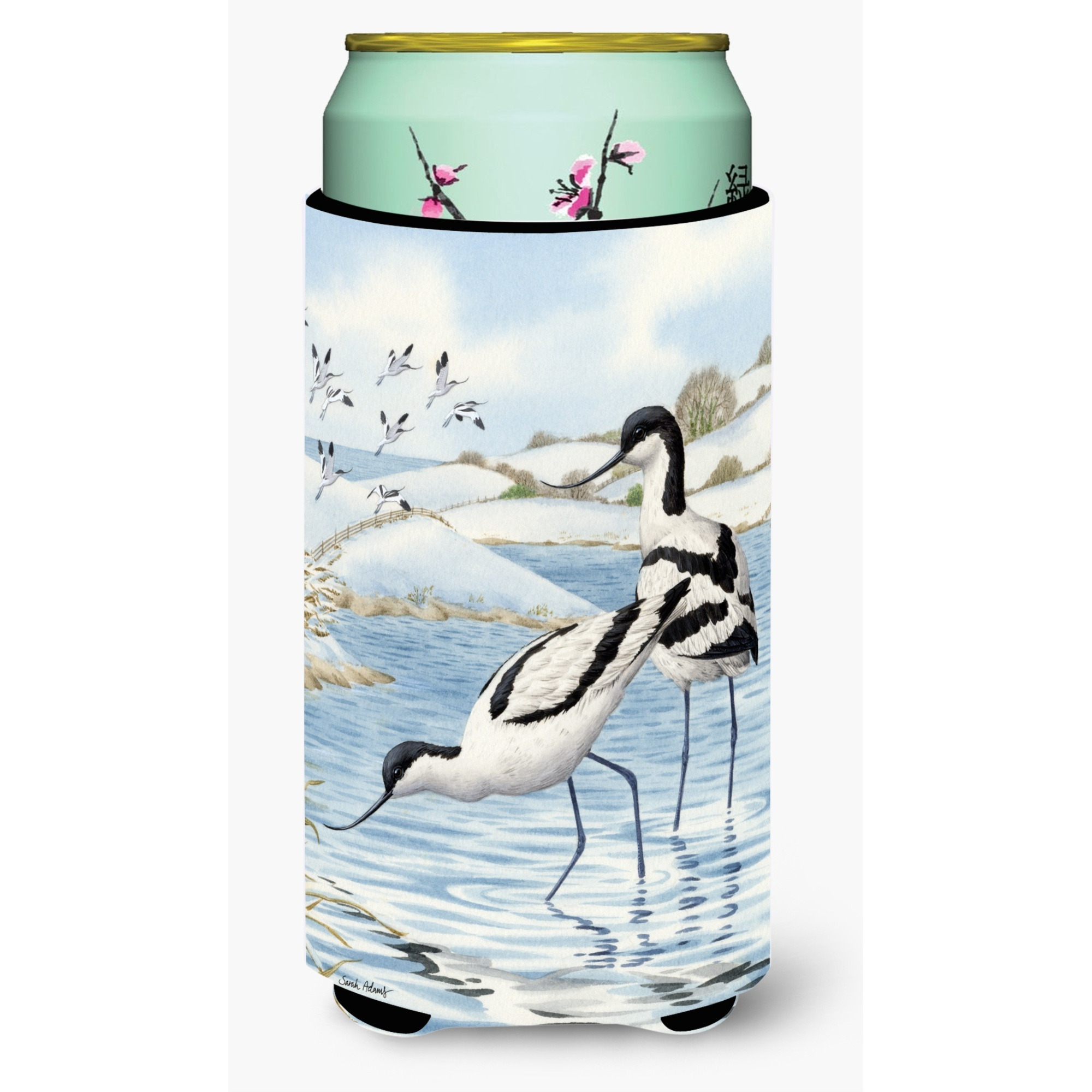 &quotCaroline's Treasures Avocets Tall Boy Koozie Hugger, Multicolor"