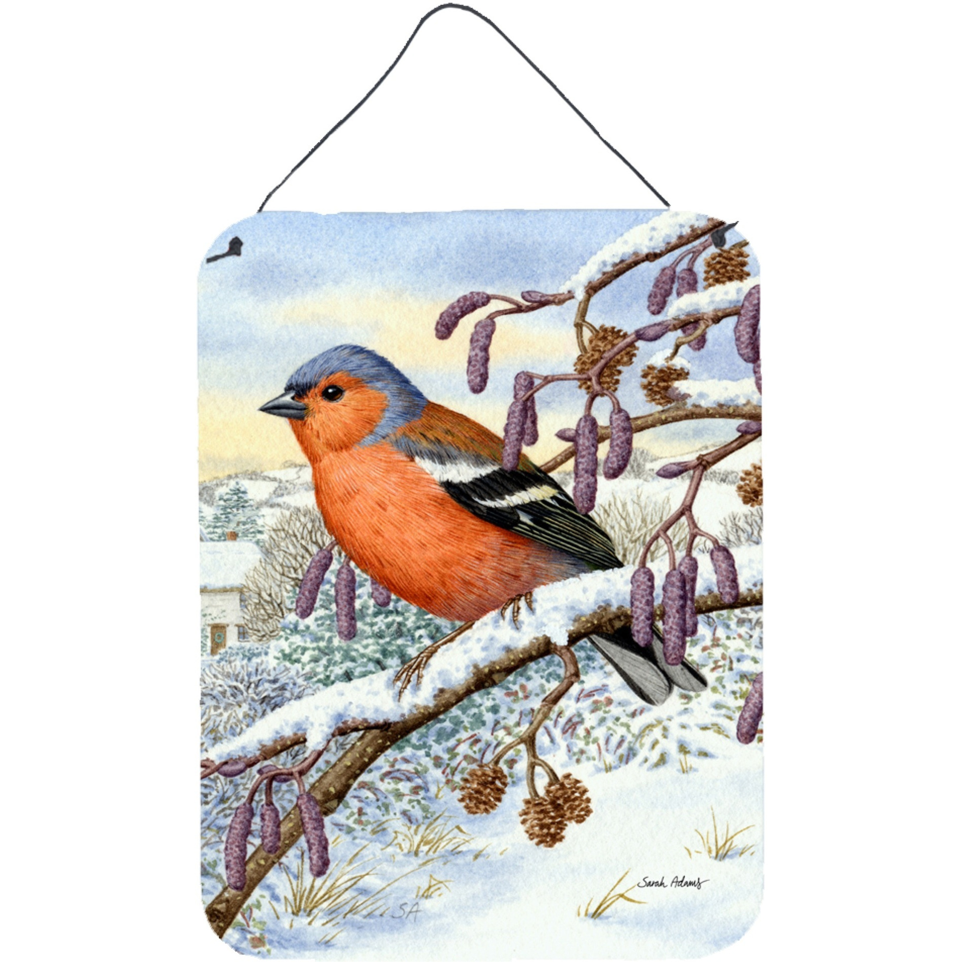 &quotCaroline's Treasures Eurasian Bullfinch Wall or Door Hanging Prints ASA2066DS1216, 16HX12W, Multicolor"