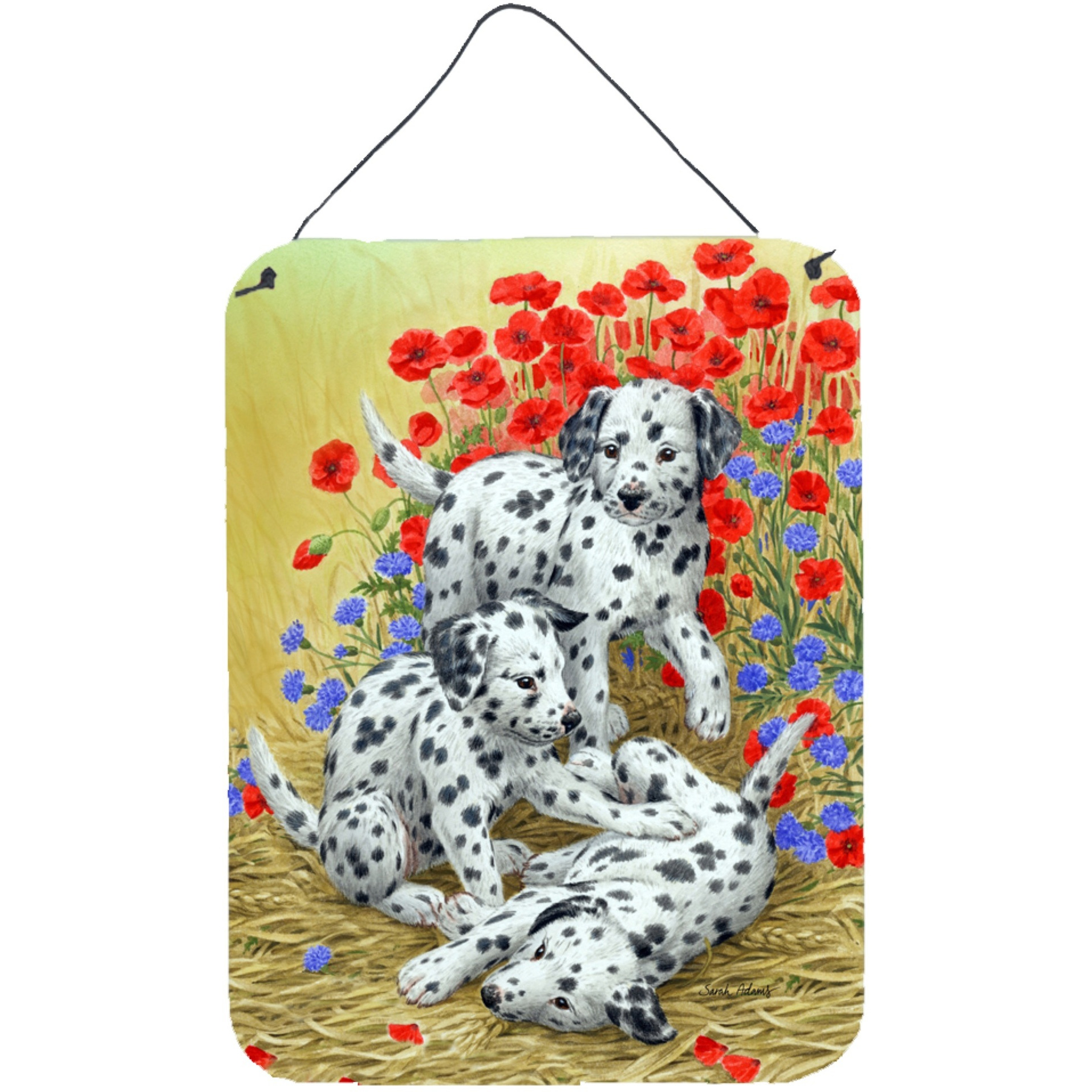 &quotCaroline's Treasures Dalmatian Pups Wall or Door Hanging Prints ASA2071DS1216, 16HX12W, Multicolor"