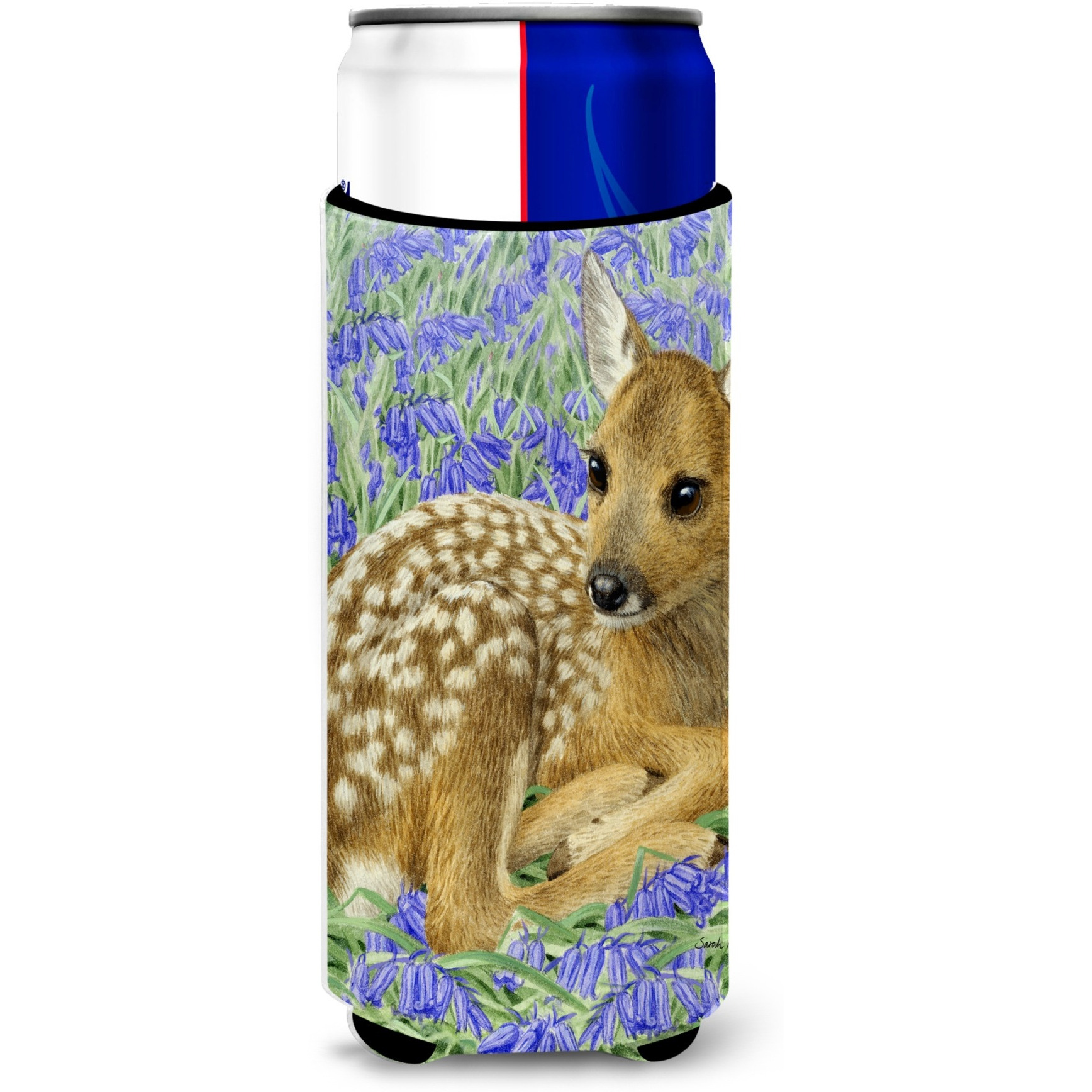 &quotCaroline's Treasures Deer Fawn Michelob Ultra Koozies for Slim Cans, Multicolor"