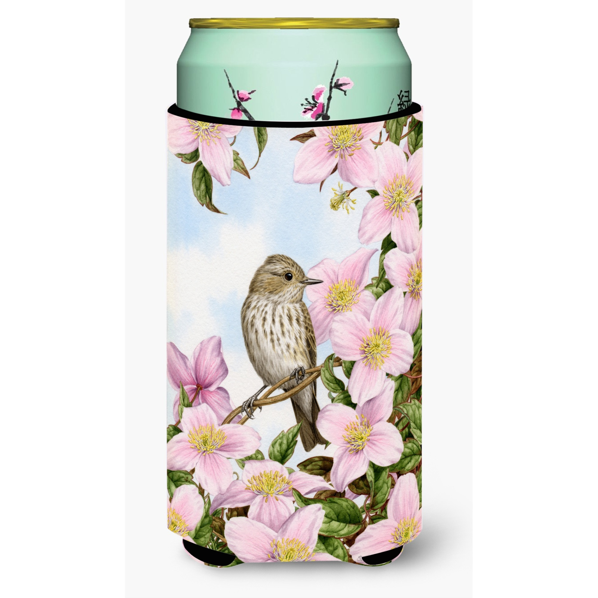 &quotCaroline's Treasures ASA2088TBC Spotted Flycatcher Tall Boy Koozie Hugger, Multicolor"