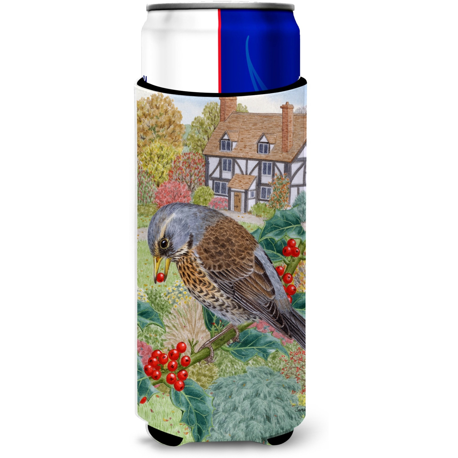 &quotCaroline's Treasures Fieldfare Michelob Ultra Koozies for Slim Cans, Multicolor"