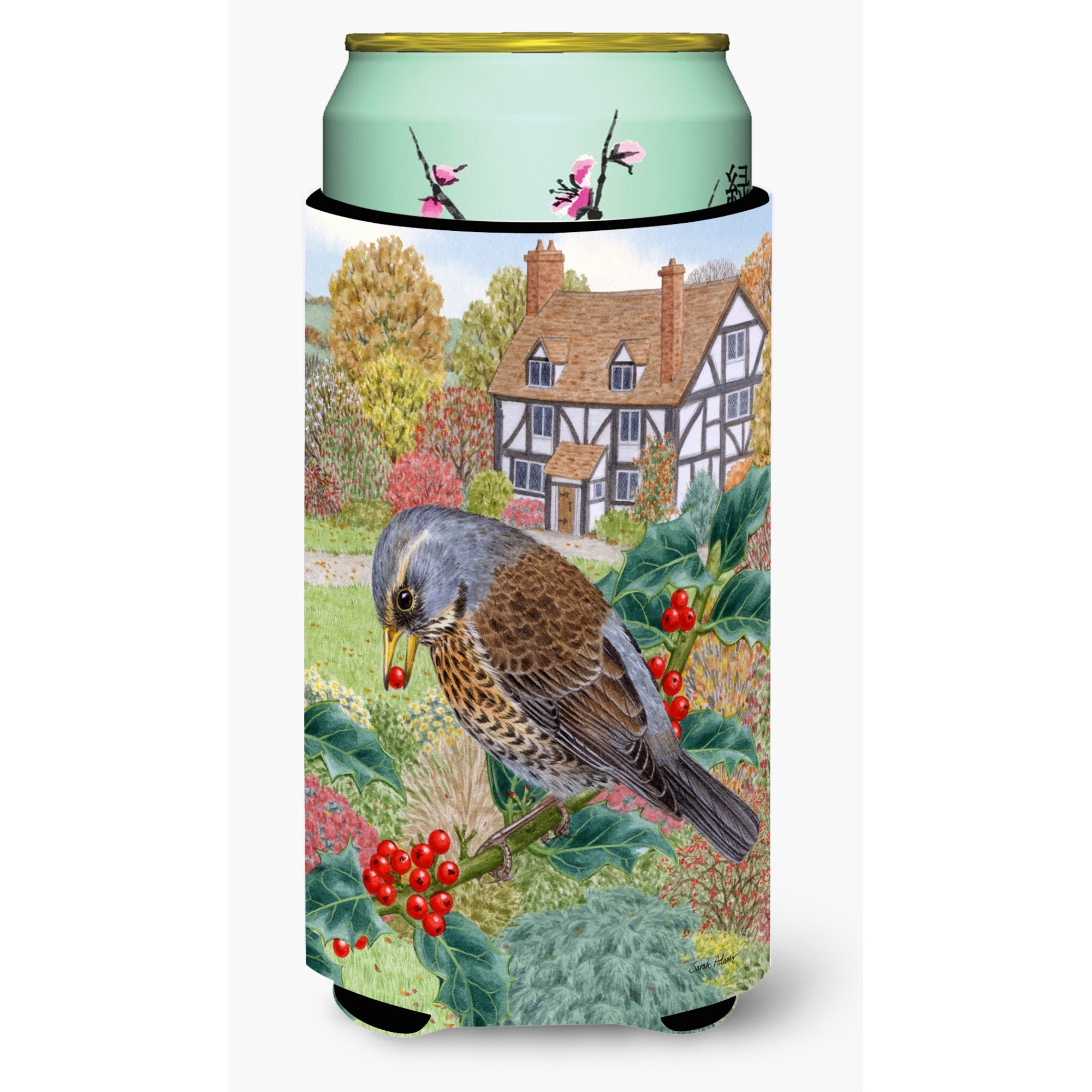 &quotCaroline's Treasures Fieldfare Tall Boy Koozie Hugger, Multicolor"