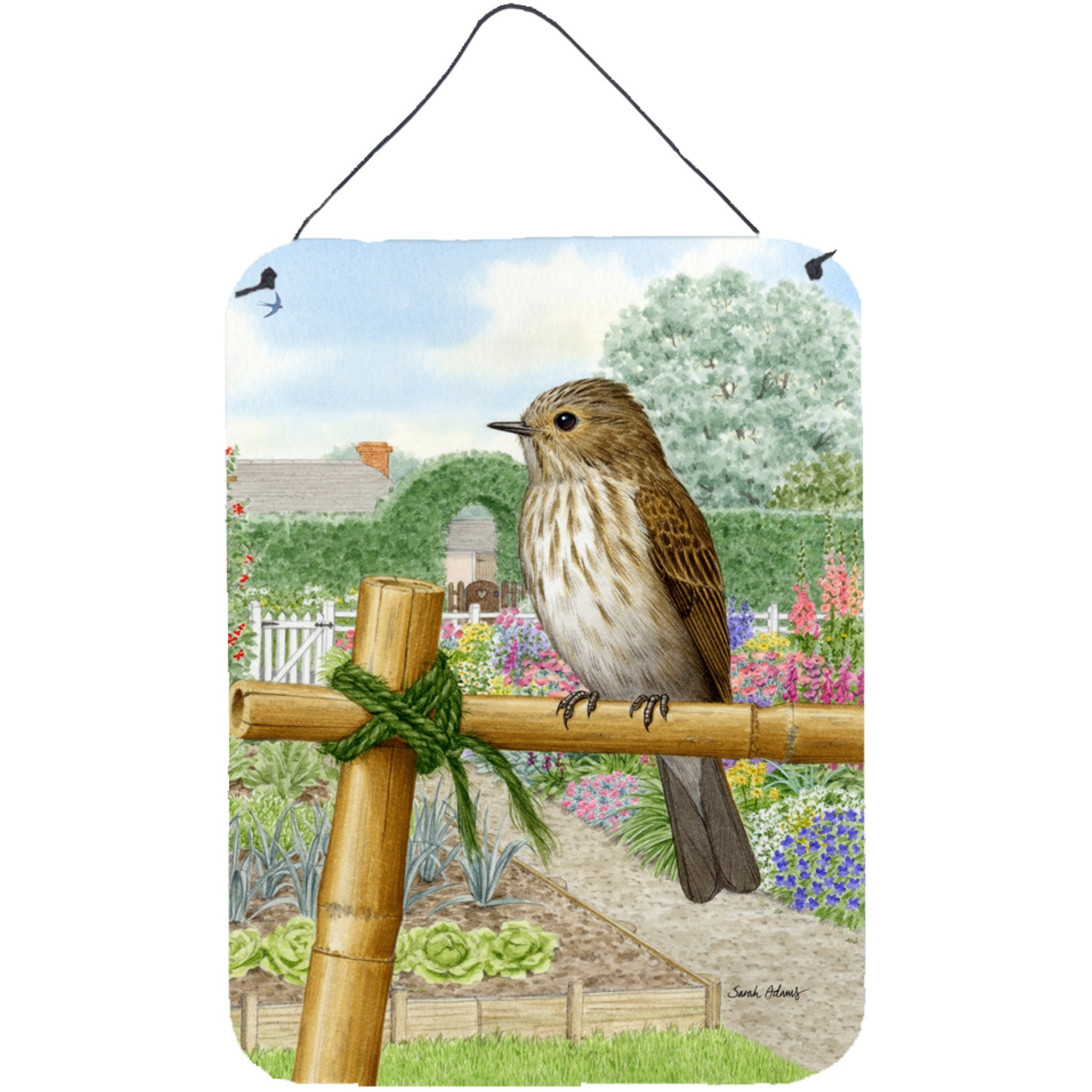 &quotCaroline's Treasures Spotted Flycatcher Wall or Door Hanging Prints ASA2100DS1216, 16HX12W, Multicolor"