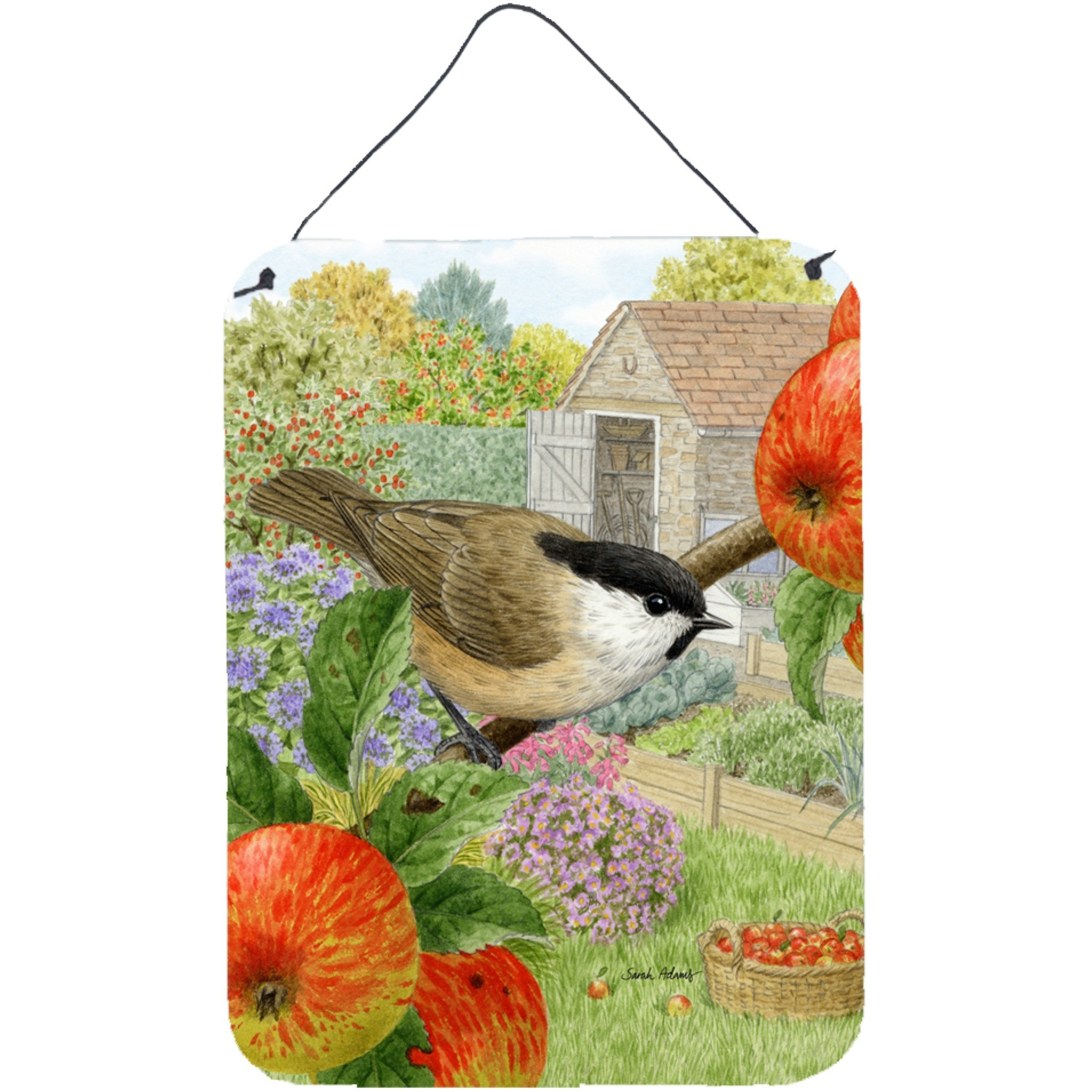 &quotCaroline's Treasures Coal Tits Wall or Door Hanging Prints ASA2111DS1216, 16HX12W, Multicolor"