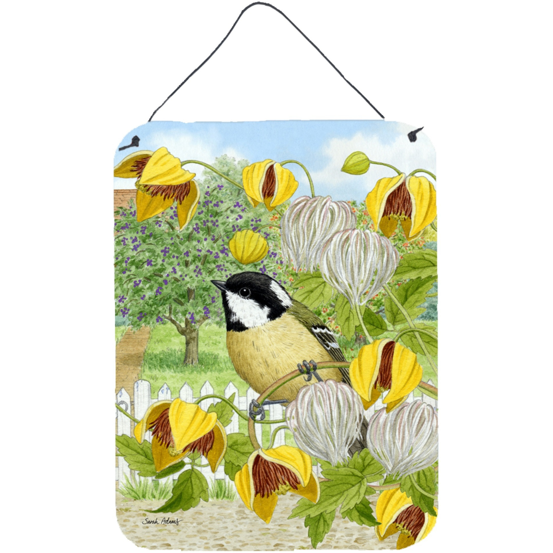 &quotCaroline's Treasures Coal Tit Wall or Door Hanging Prints ASA2114DS1216, 16HX12W, Multicolor"
