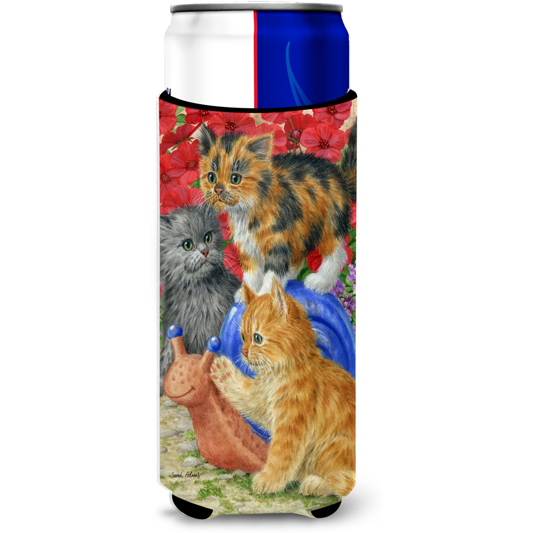 &quotCaroline's Treasures Kittens Michelob Ultra Beverage Insulator for Slim Cans, Multicolor"
